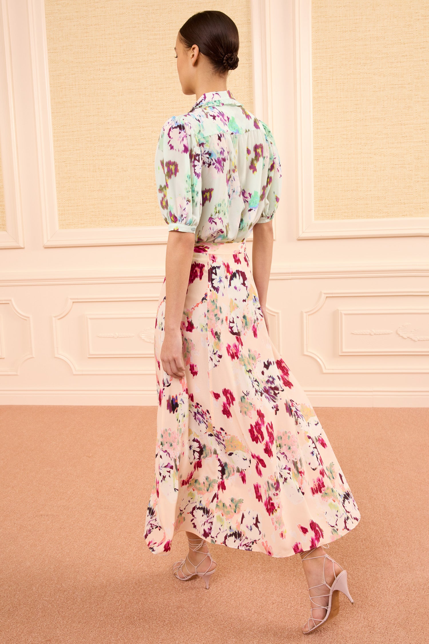 Ulla Johnson Rowan Silk Midi Skirt - Summer Garden