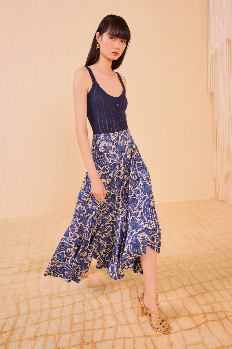 【BAON】Beden pleated nylon wrap skirt Nylon Twill Skirt – La Garçonne