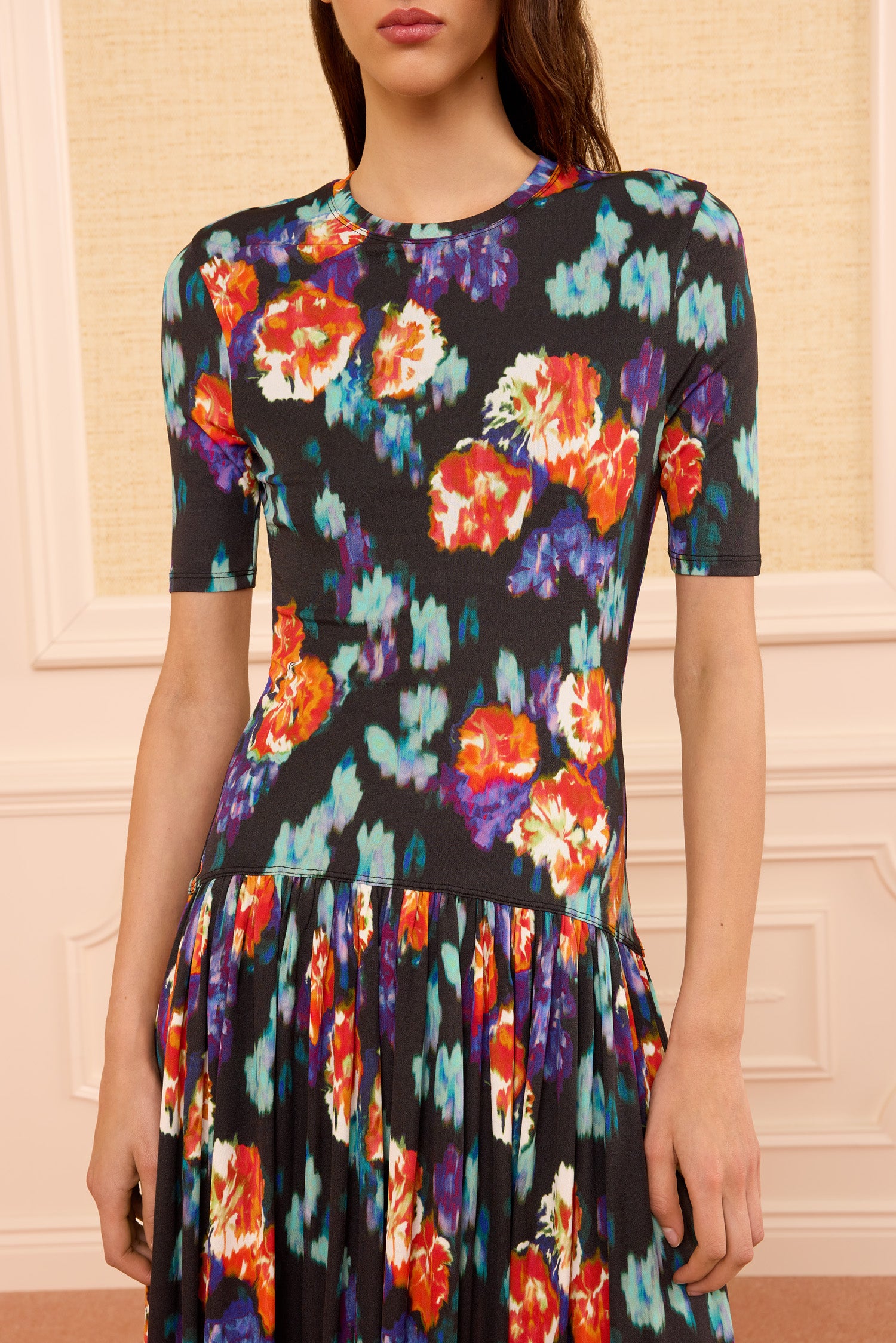 Sabine SS Jersey Dress - Nocturne