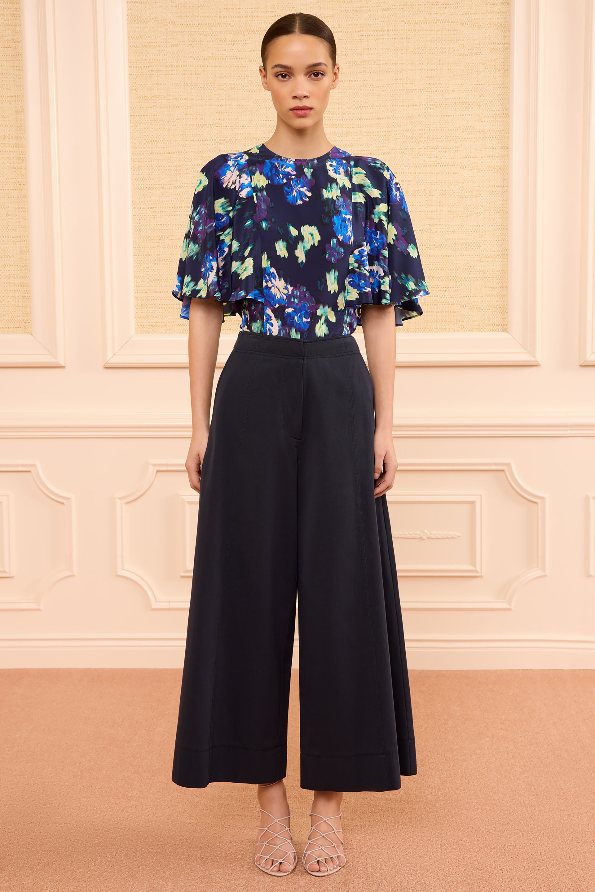 Sascha Cropped Trouser - Marine