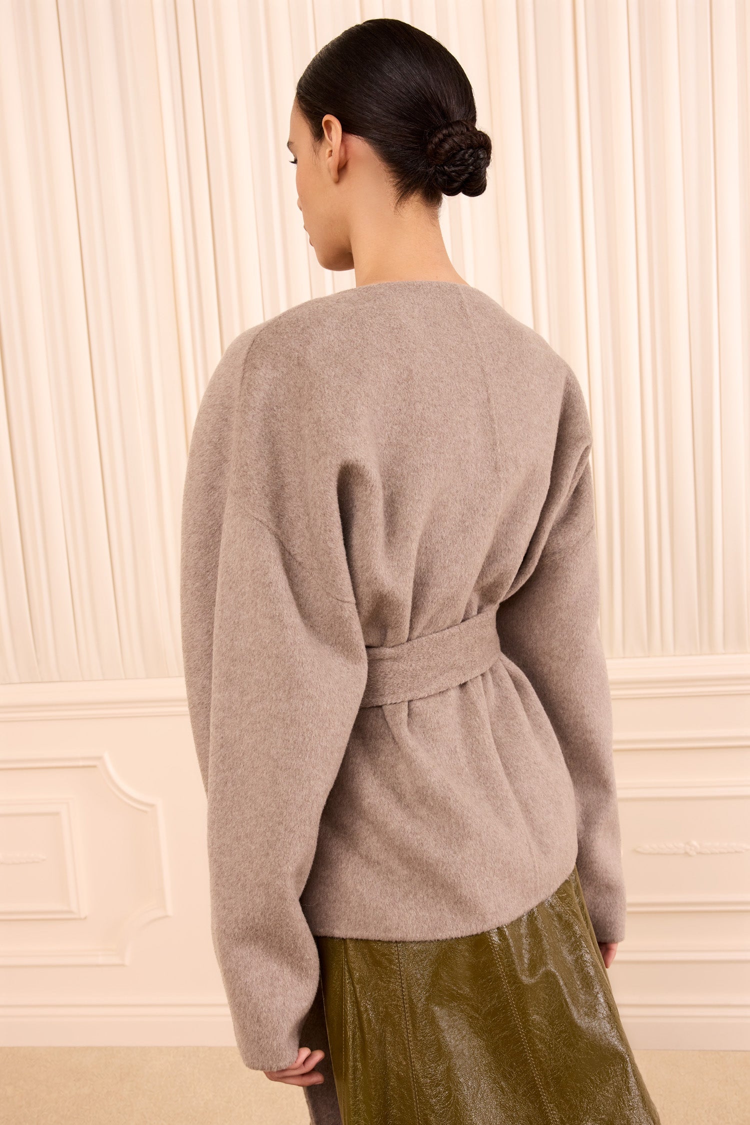 Sasha Wool Coat - Dove Melange