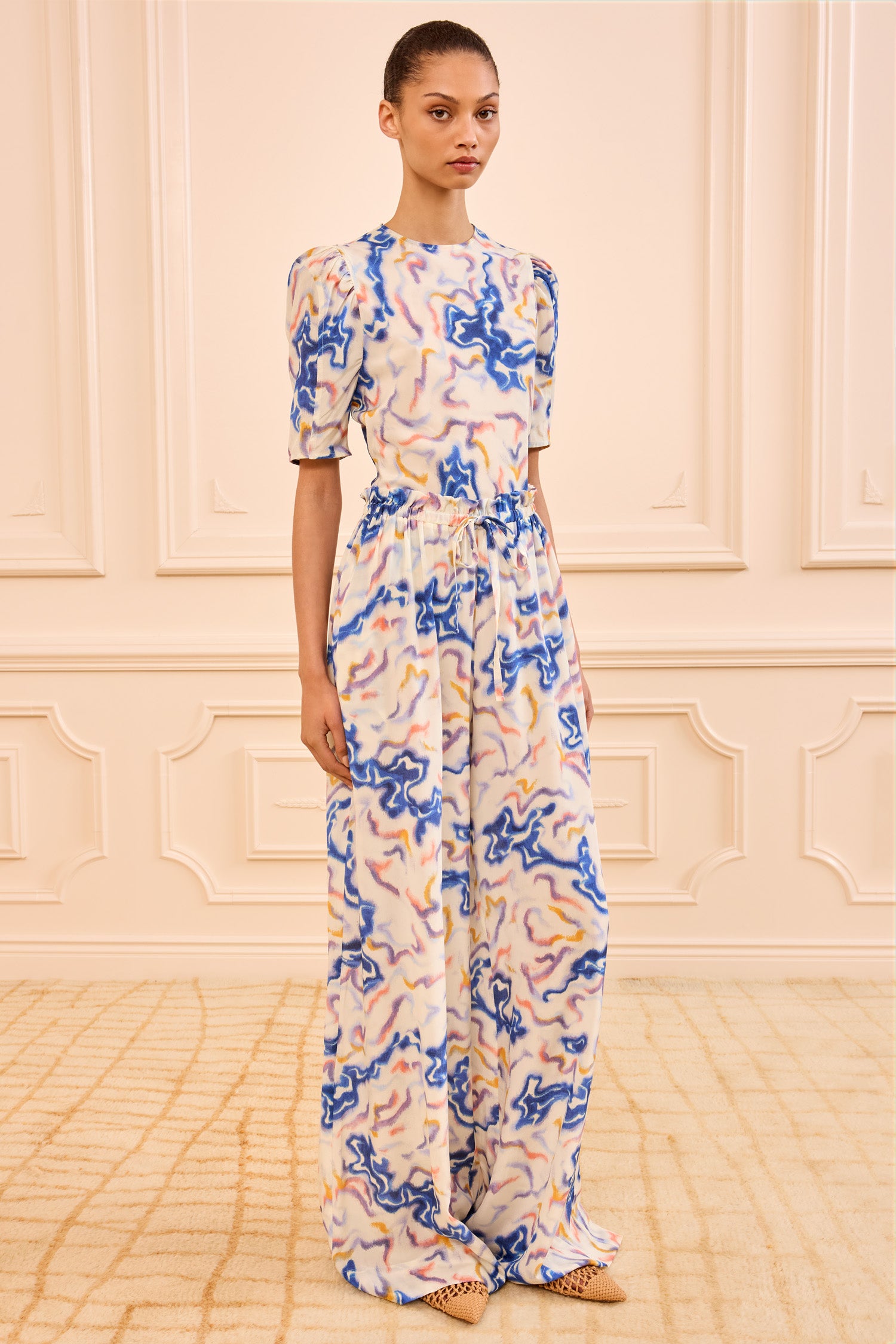 Ulla Johnson Sawyer Silk Pant - Prism