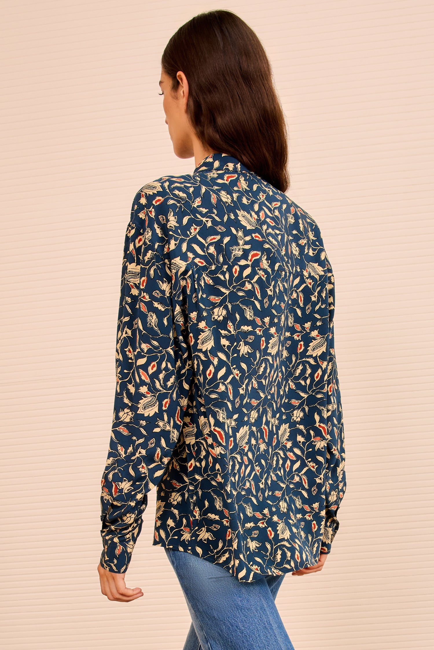 Ulla Johnson Soren Long Sleeve Shirt - Midnight Garden