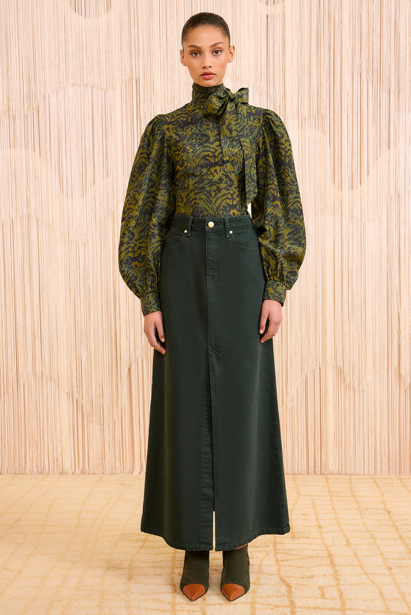 ボトムス Moonbeam Skirt Y's BORN PRODUCT] COTTON TWILL FLARE SKIRT WITH GUSSET – THE