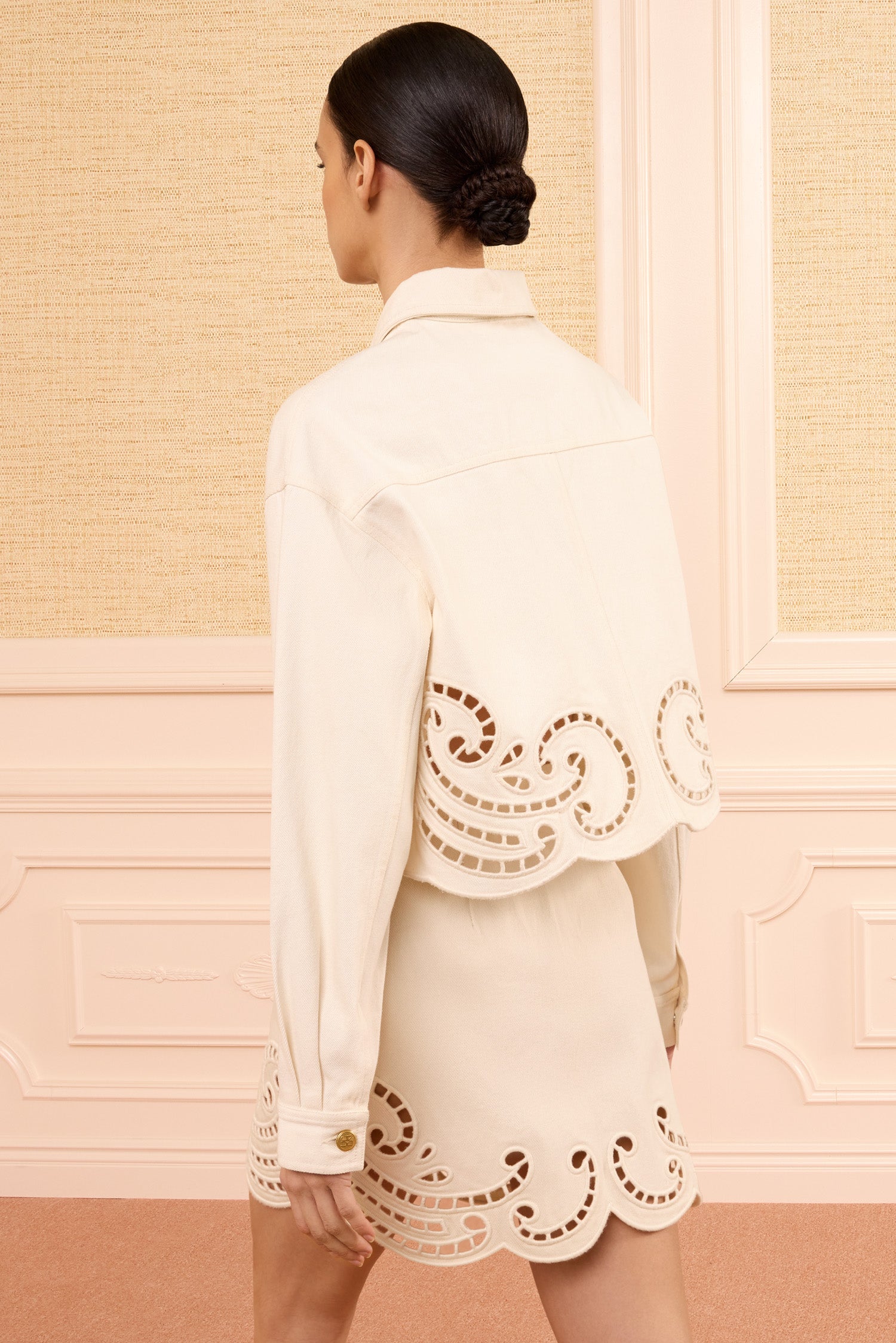 Ulla Johnson The Bobbi Jacket with Eyelet - Cowrie