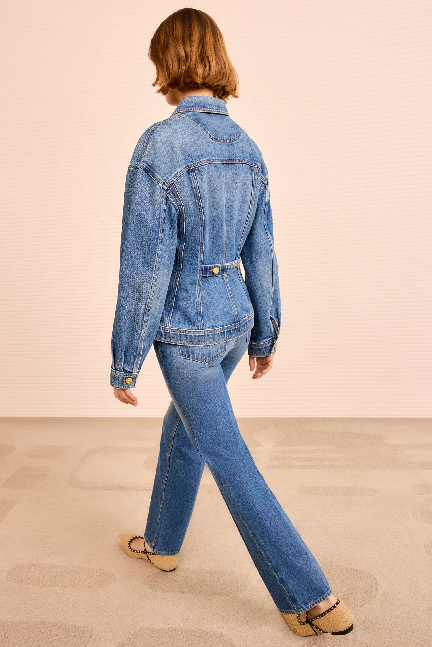 The Naomi Jacket with Lace Up Detail - Danube