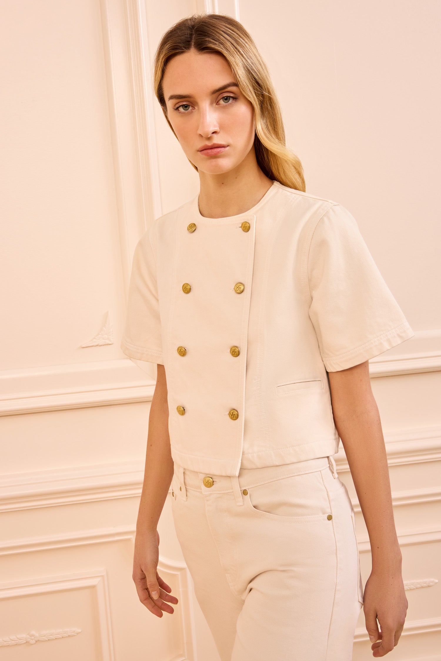 Ulla Johnson The Serge DB Jacket - Cowrie