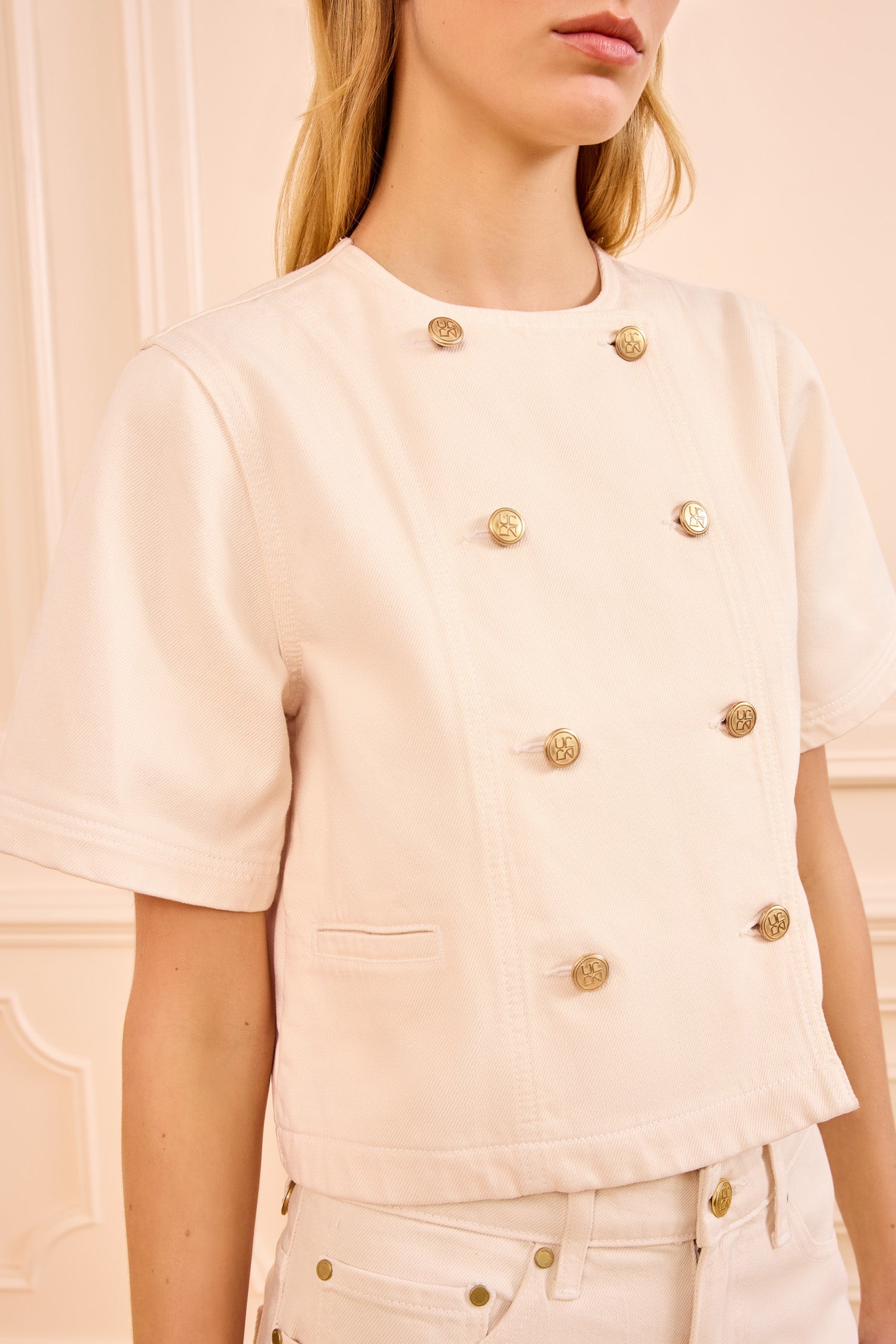 Ulla Johnson The Serge DB Jacket - Cowrie