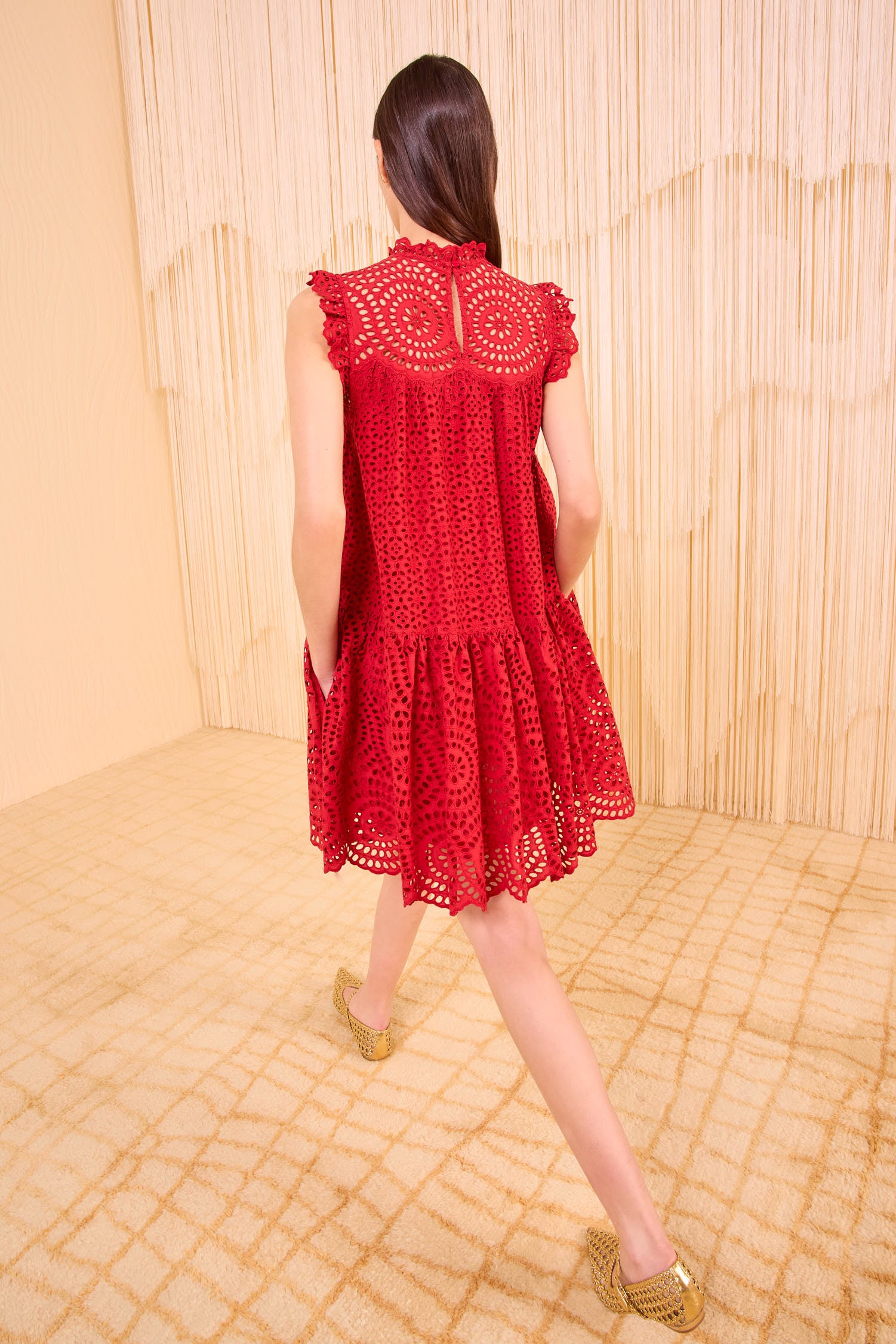 Ulla Johnson Thea Sleeveless Mini Dress - Henna