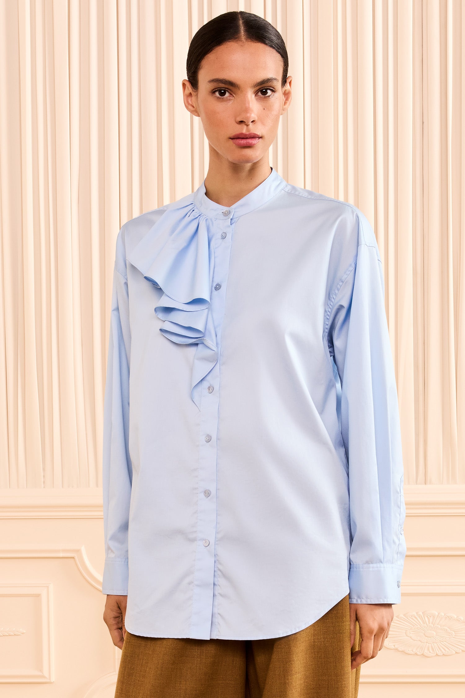 Ulla Johnson Thea Rüschenbluse – Hortensie
