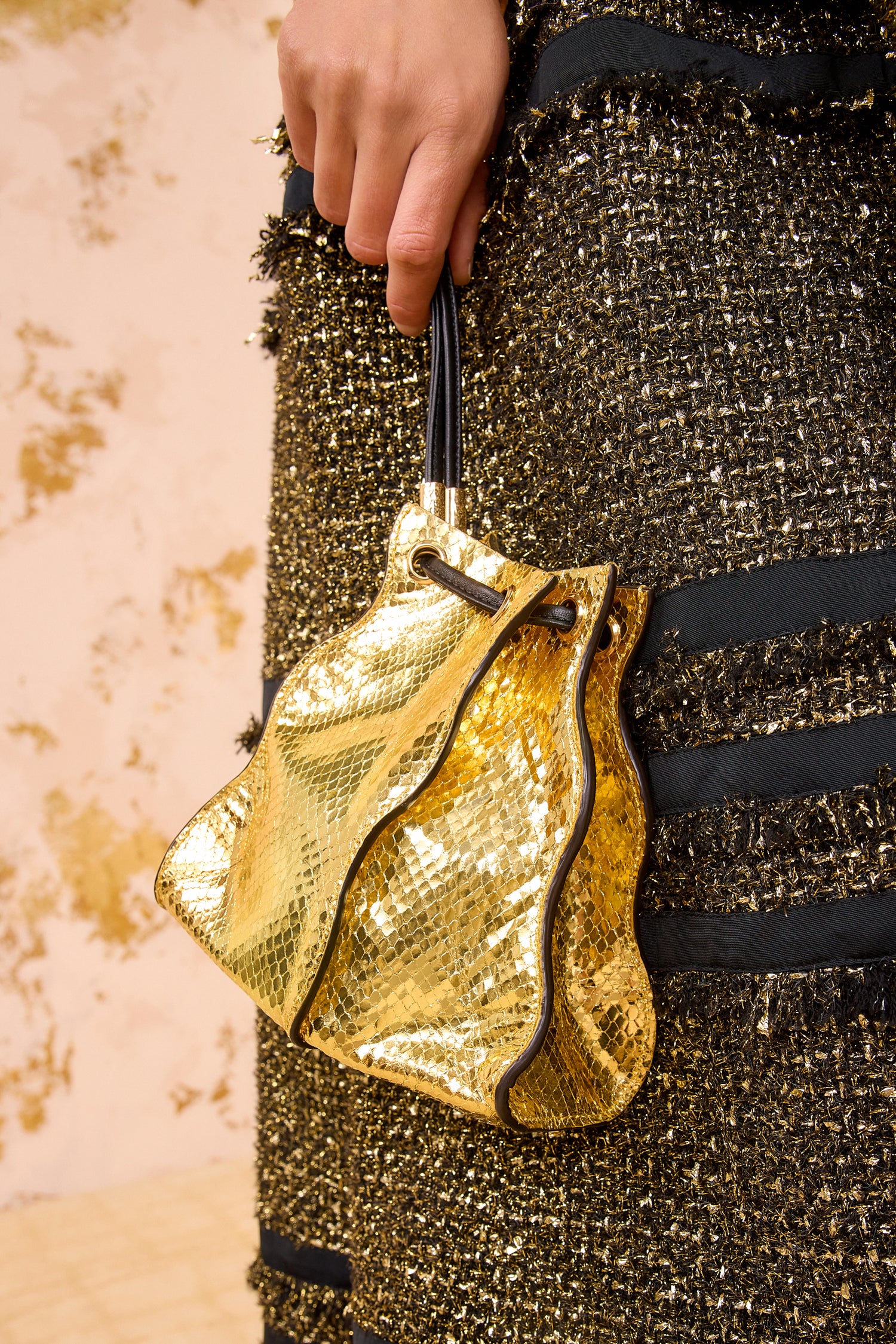 Adria Mini Pochette - Gilt