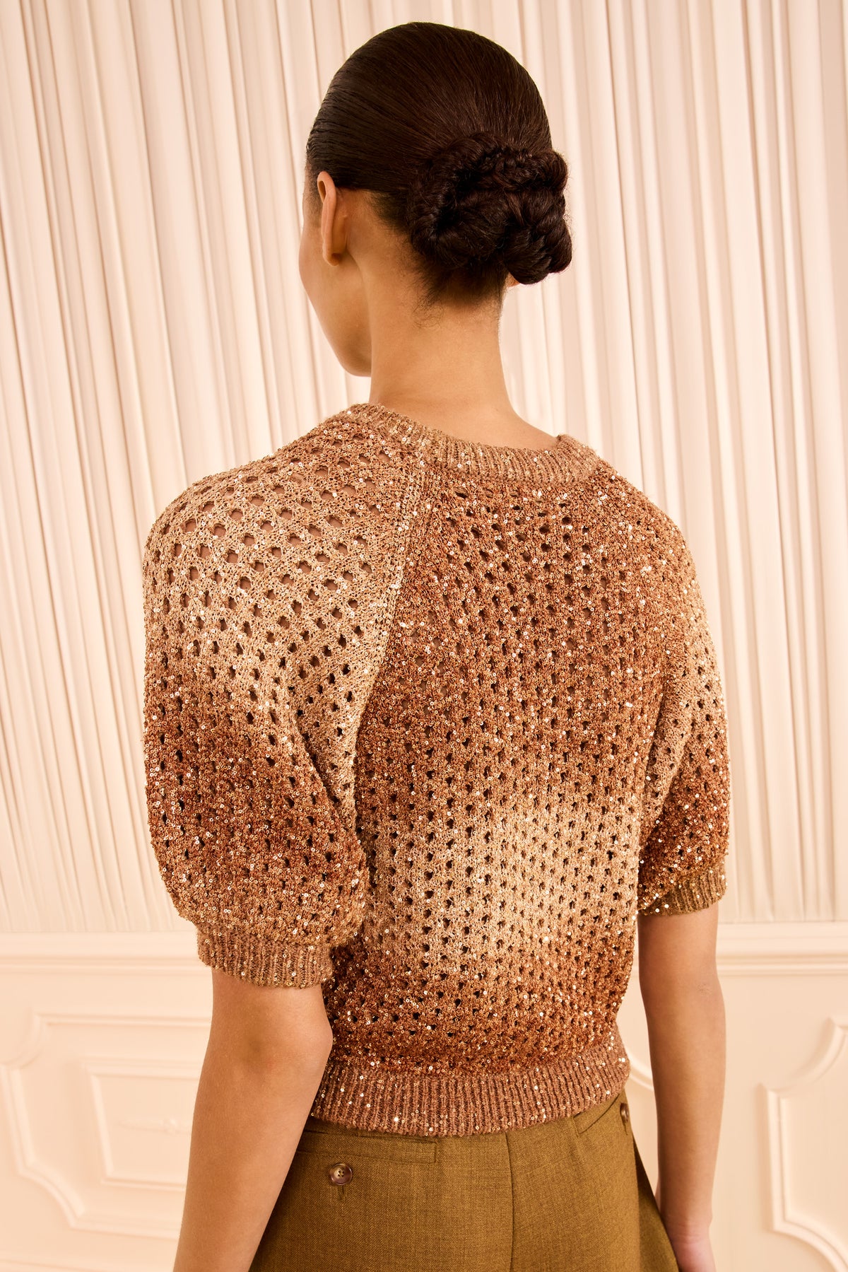 Pull Willa en maille à manches bouffantes - Patina
