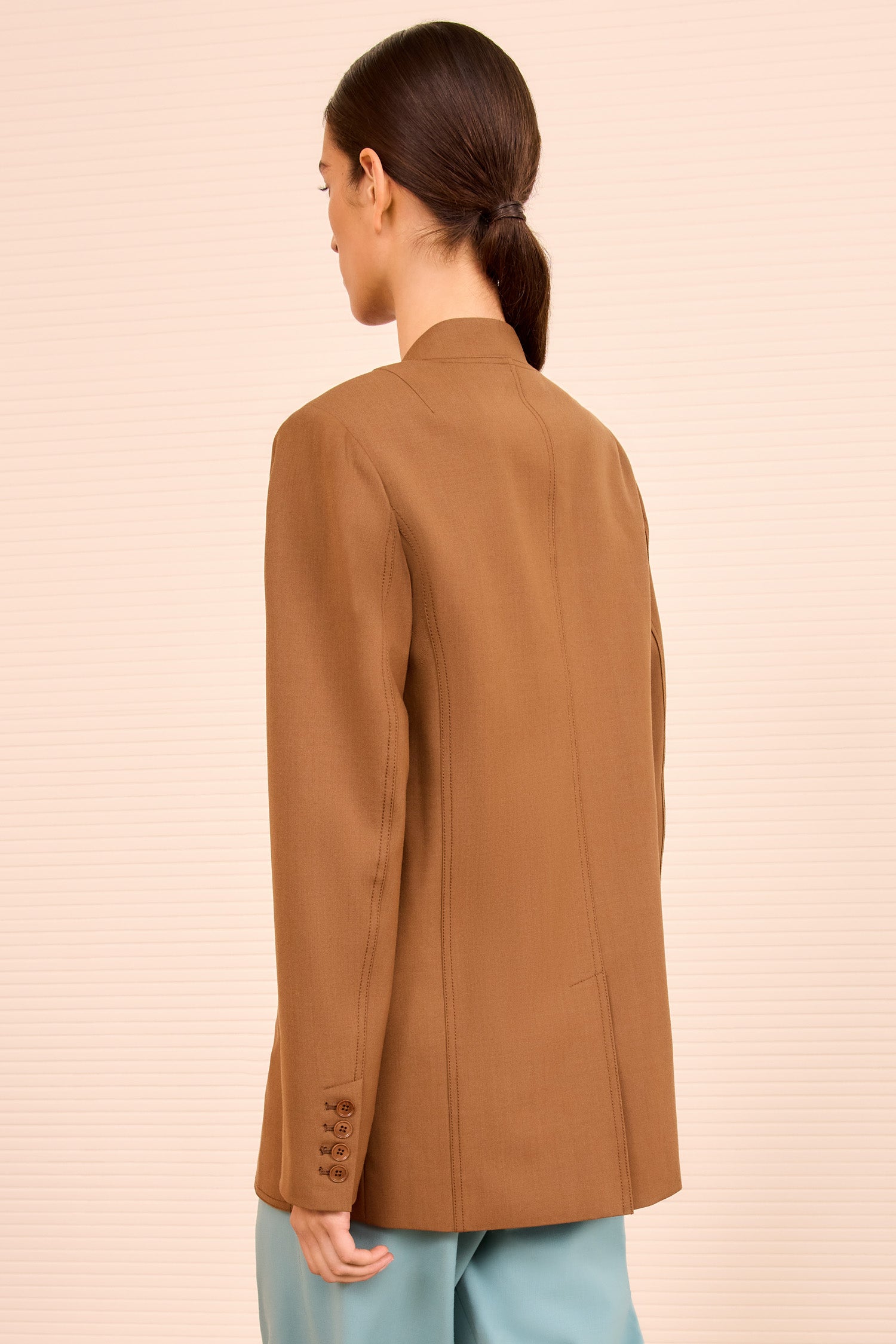 Zehra Draped Jacket - Cinder