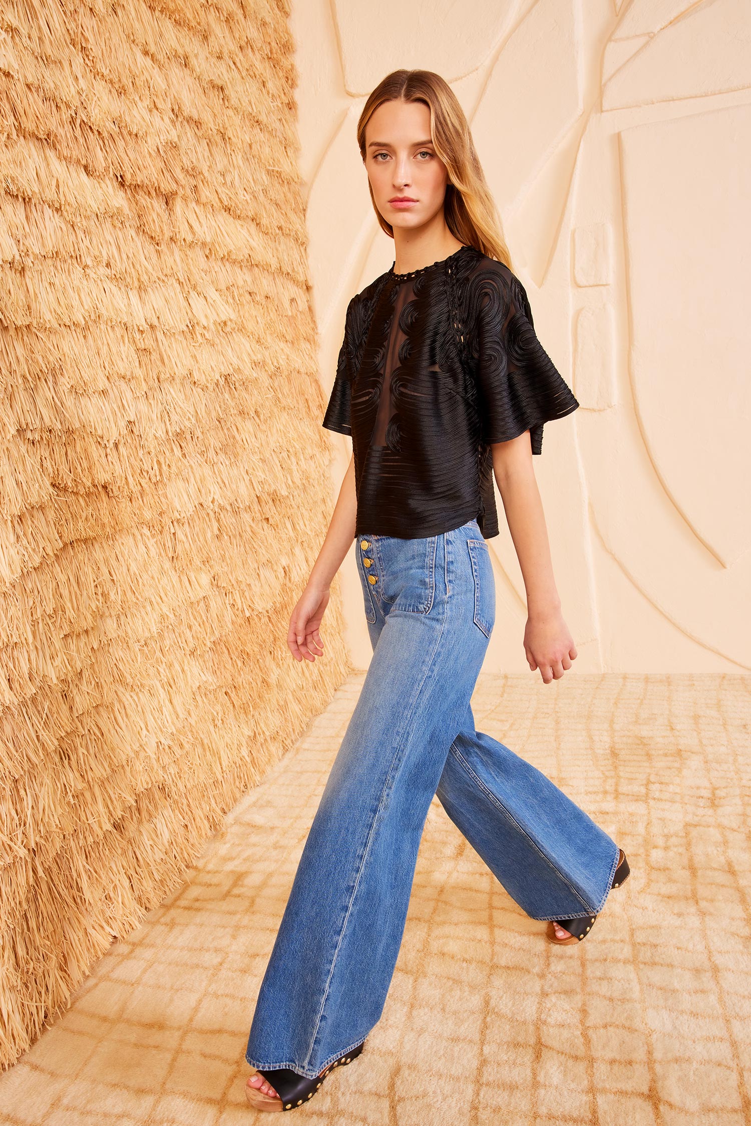 Ulla Johnson Marlo Top - Noir