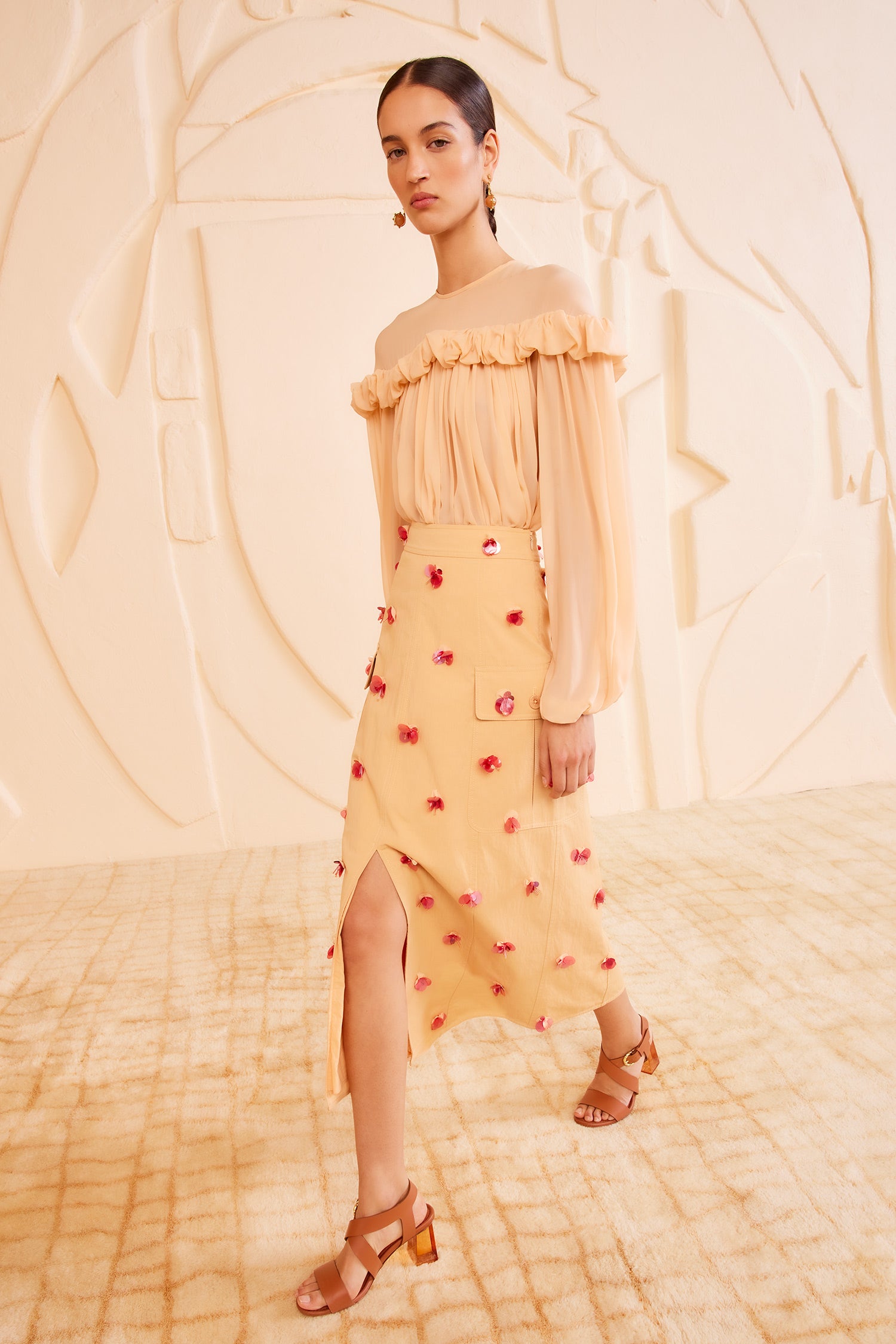 Rhodes Skirt - Desert Khaki