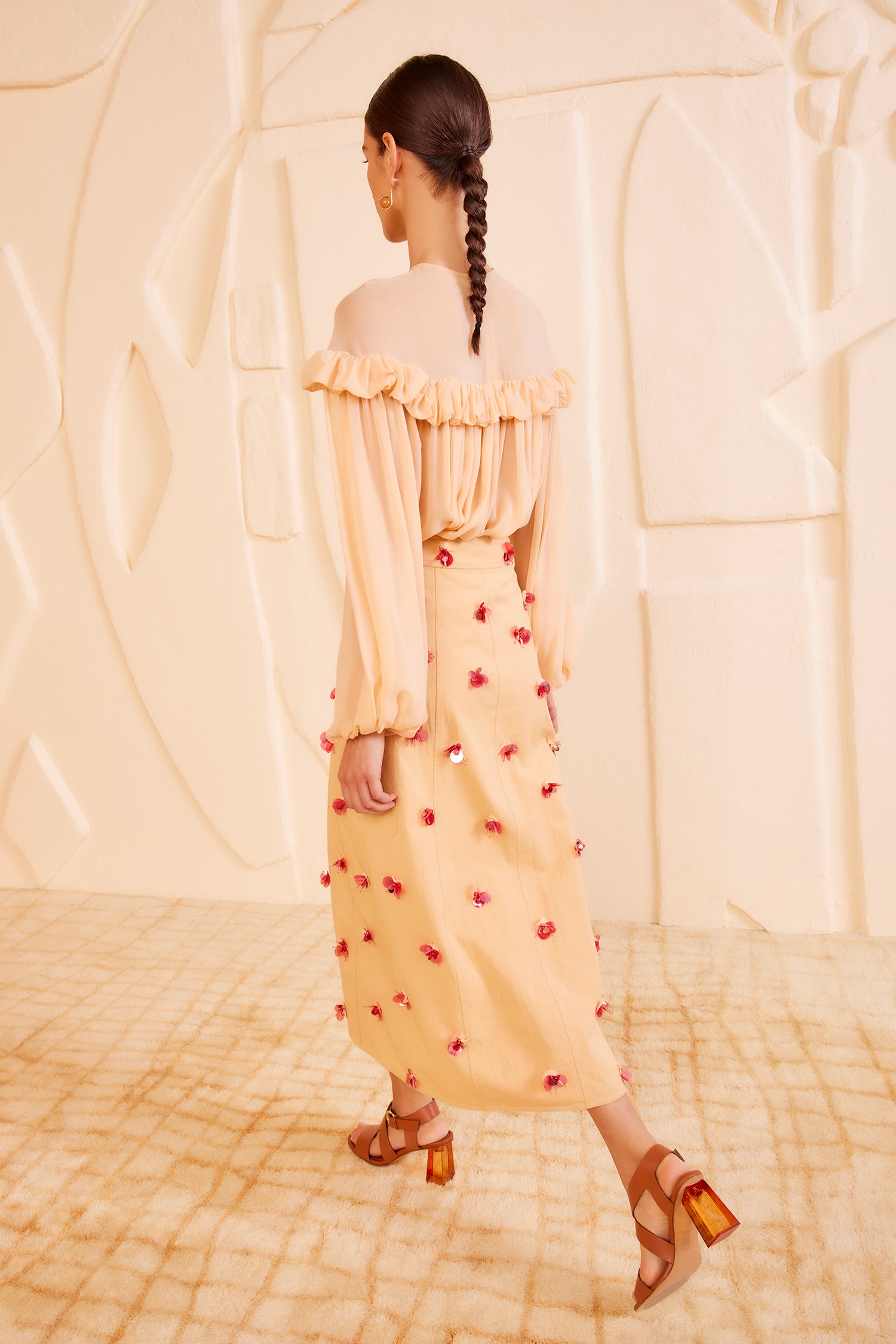 Rhodes Skirt - Desert Khaki