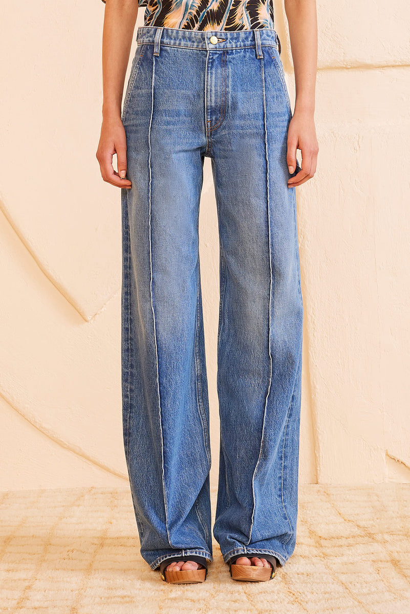 ◇ENZO BLUES◇ Vintage Wide Denim Pants Beige MUSINSA | ENZO BLUES Vintage Wide Denim Pants (Beige)