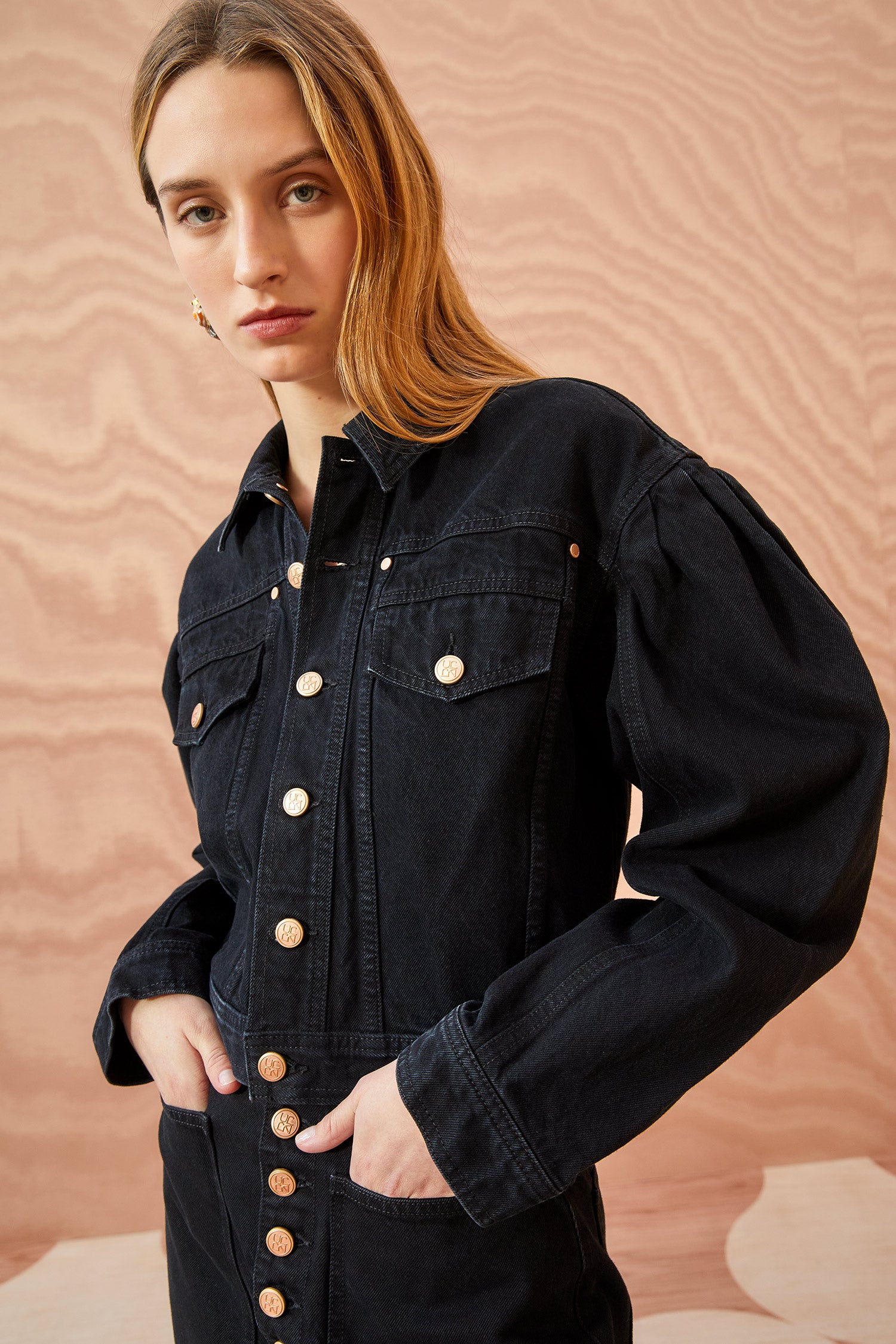 Ulla Johnson The Cosette Jacket - Noir Wash