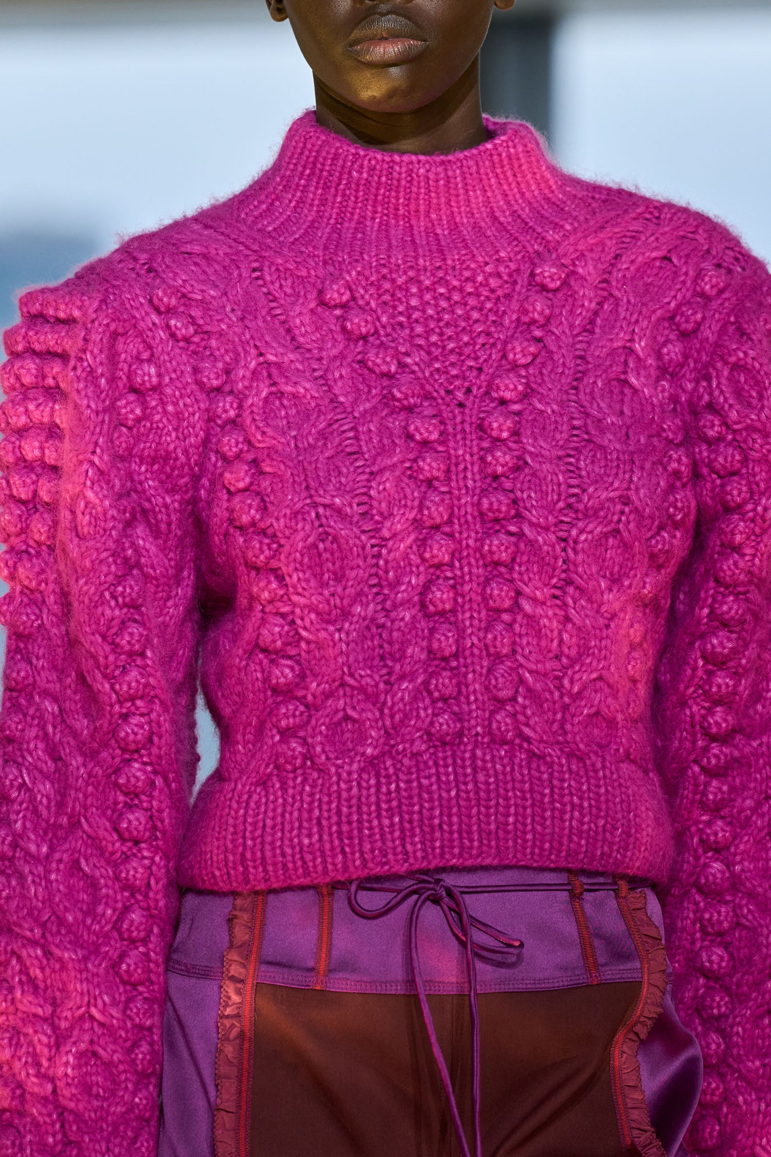 Albia Alpaca Knit Pullover - Rose