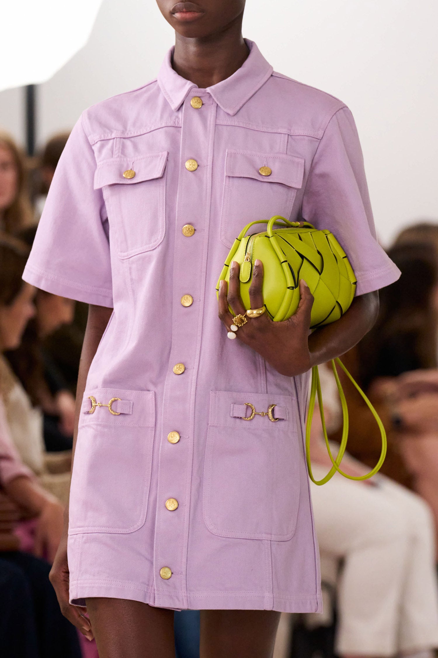 Ulla Johnson The Painters Denim Mini Dress - Wisteria