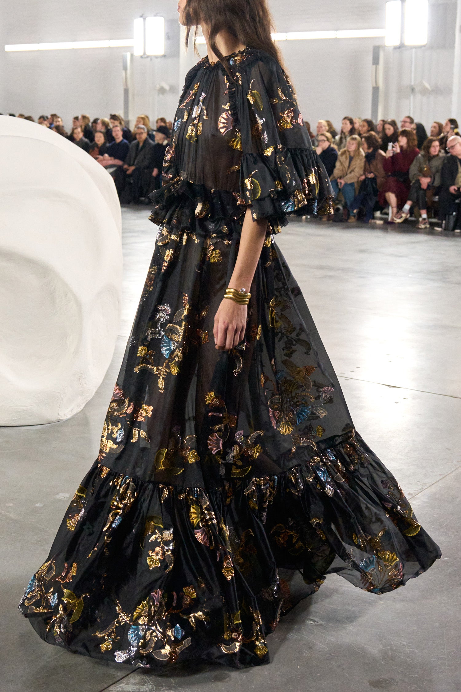 Ulla Johnson Diann Ruffled Silk Gown - Raven