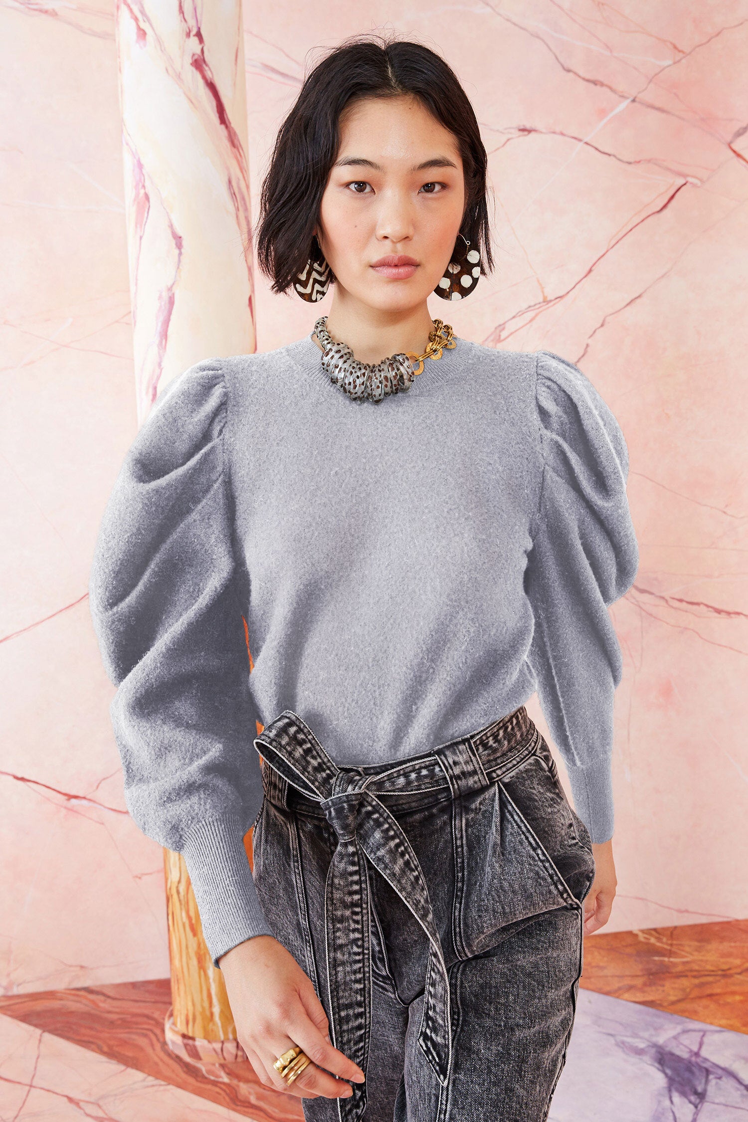 Ulla Johnson Marin Pullover - Light Heather Grey
