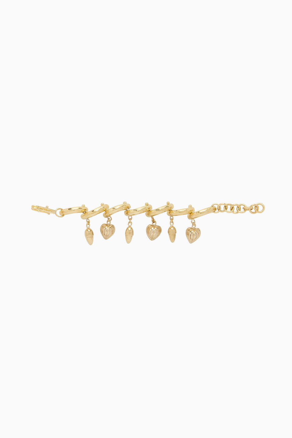 Petal Charm Bracelet - Brass