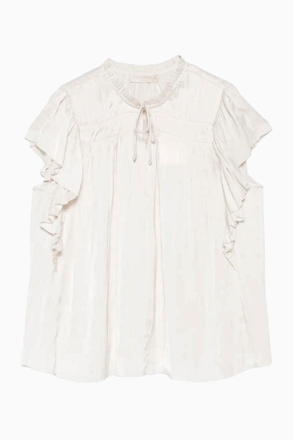 Agosta Flutter Sleeve Top - Cowrie