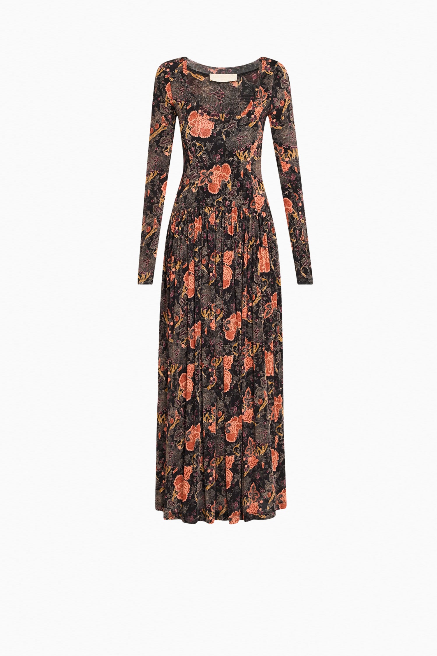 Amal Jersey U-Neck Dress - Night Lily