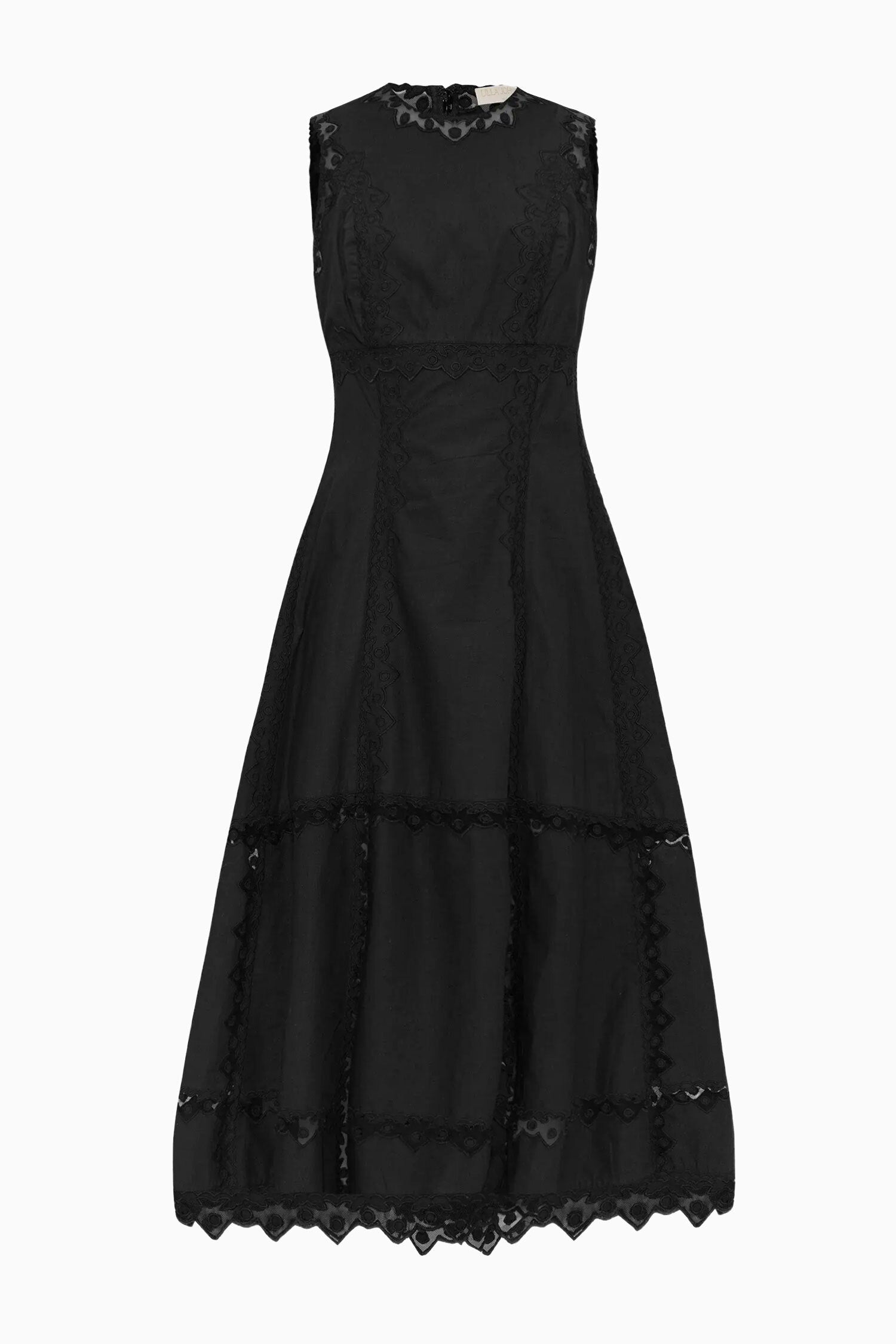 Anela Sleeveless Midi Dress - Noir