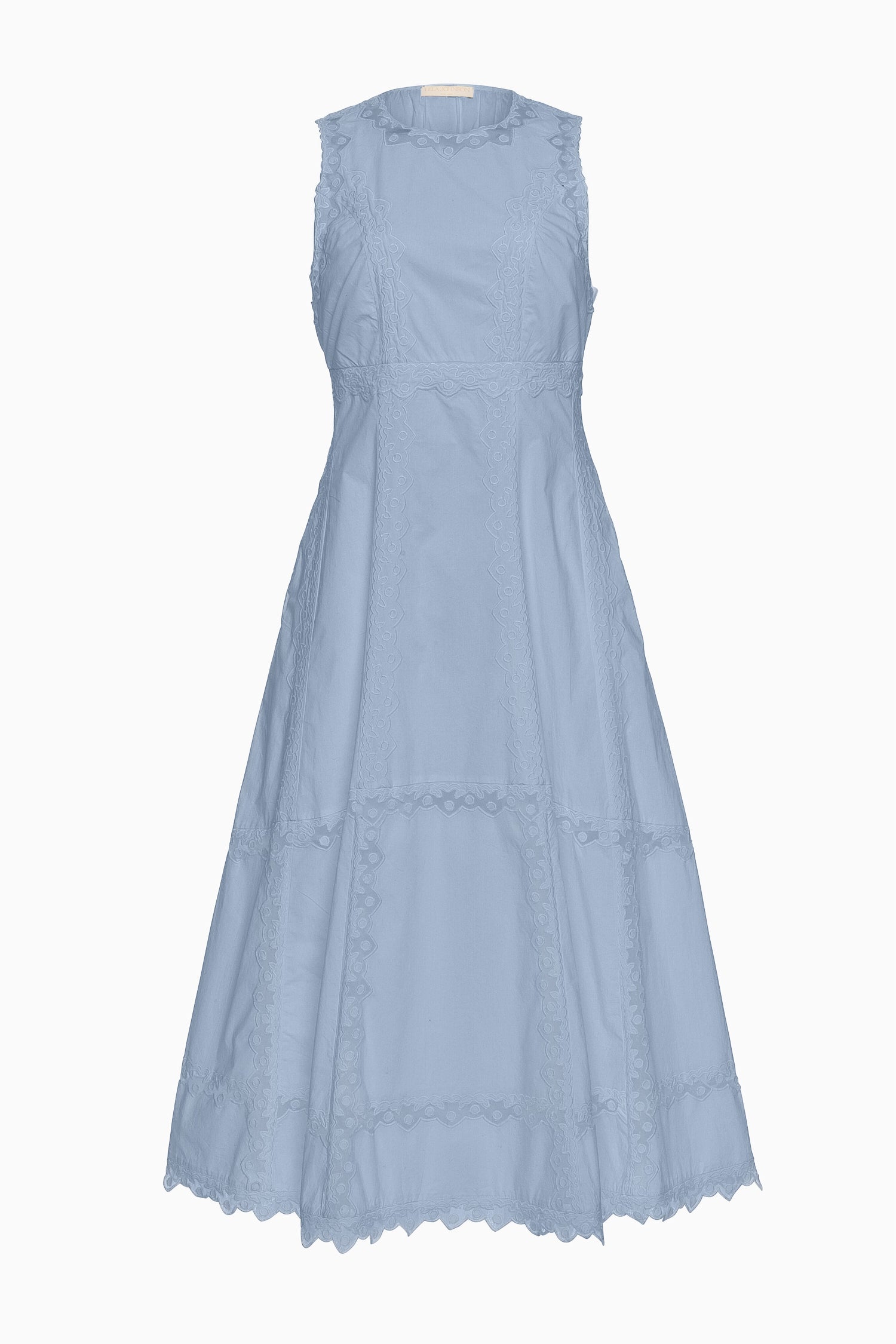 Anela Sleeveless Midi Dress - Chambray