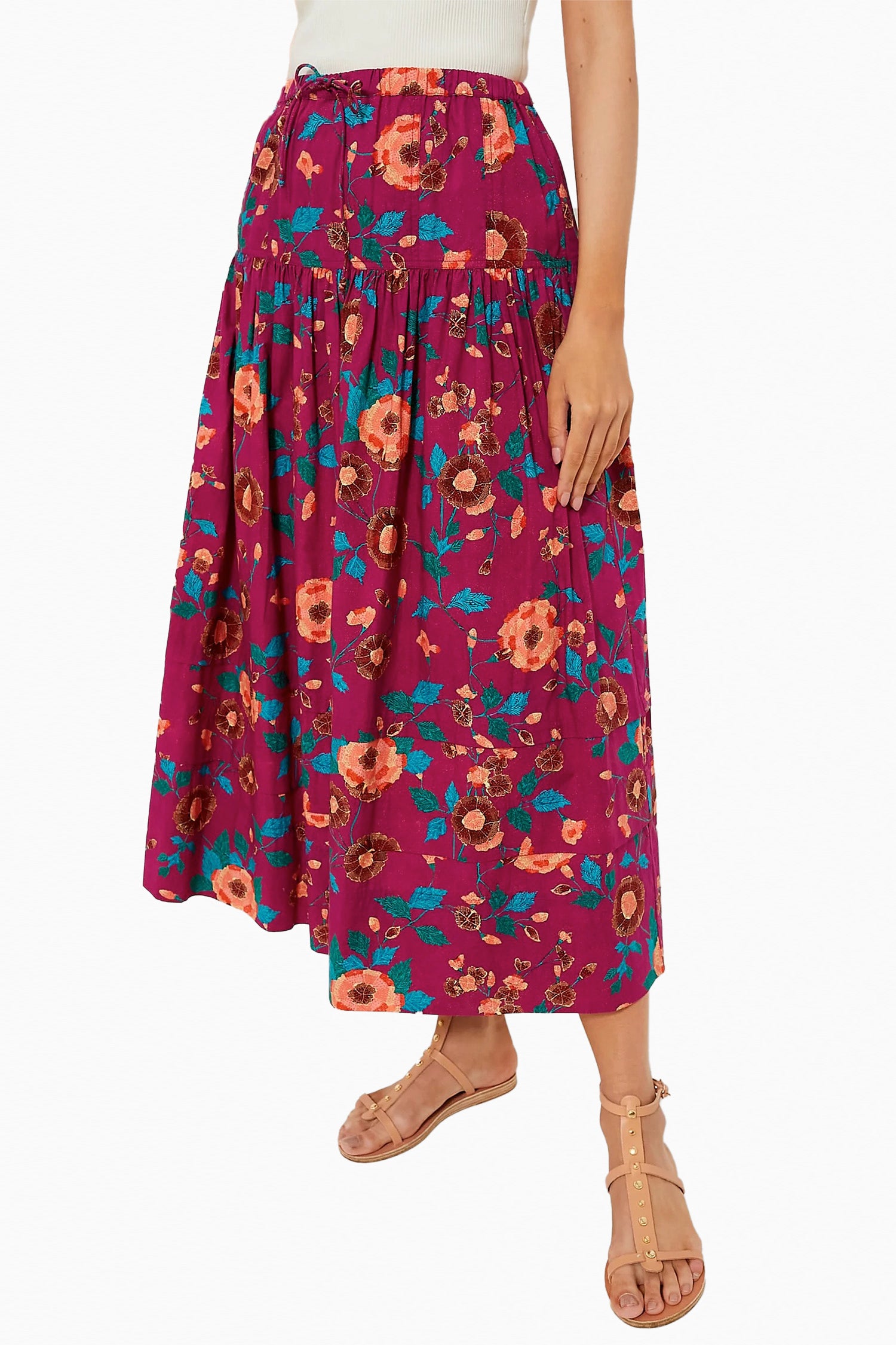 Ulla Johnson Anthia Skirt - Ruby Flora