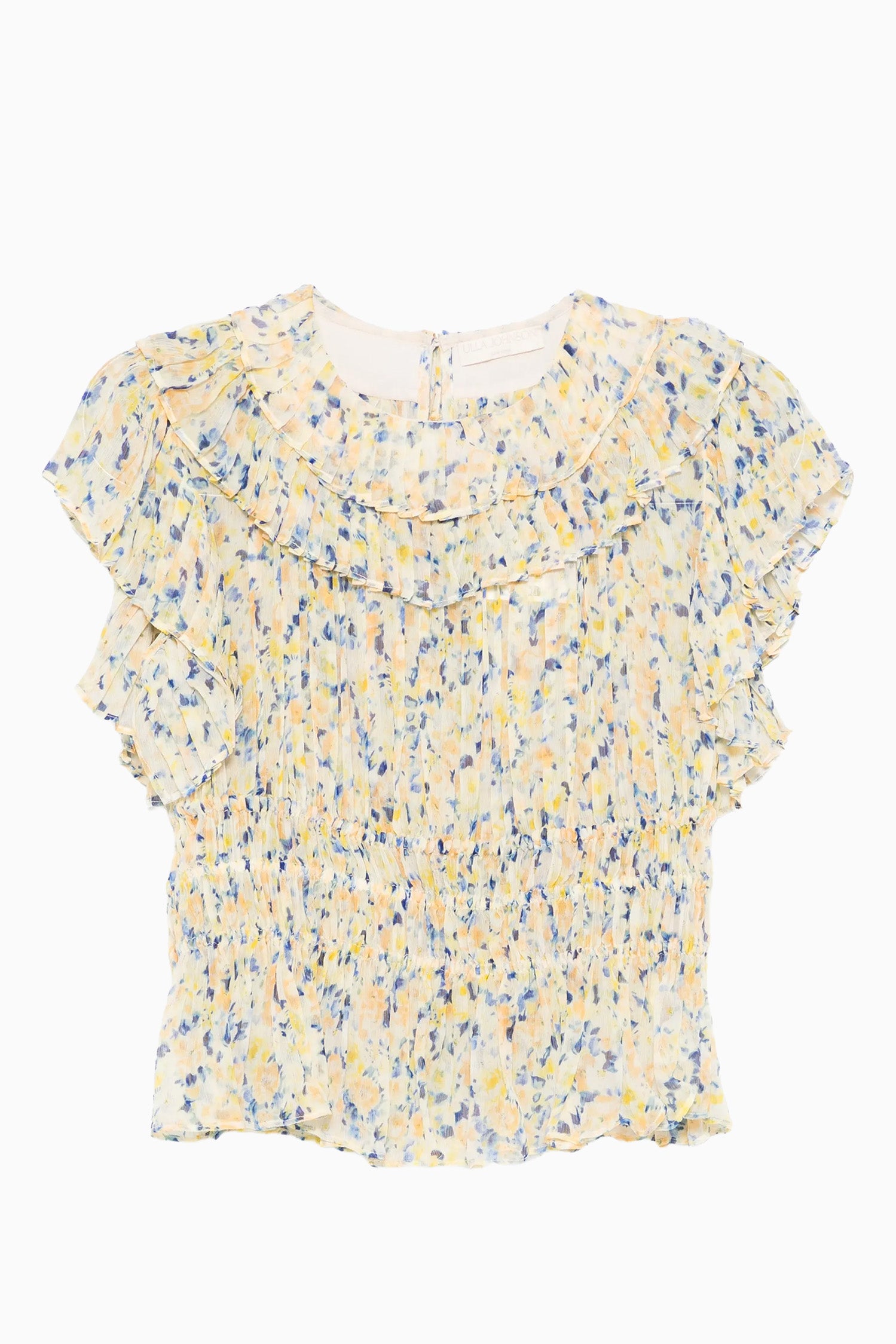 Athene SS Silk Top - Daffodil