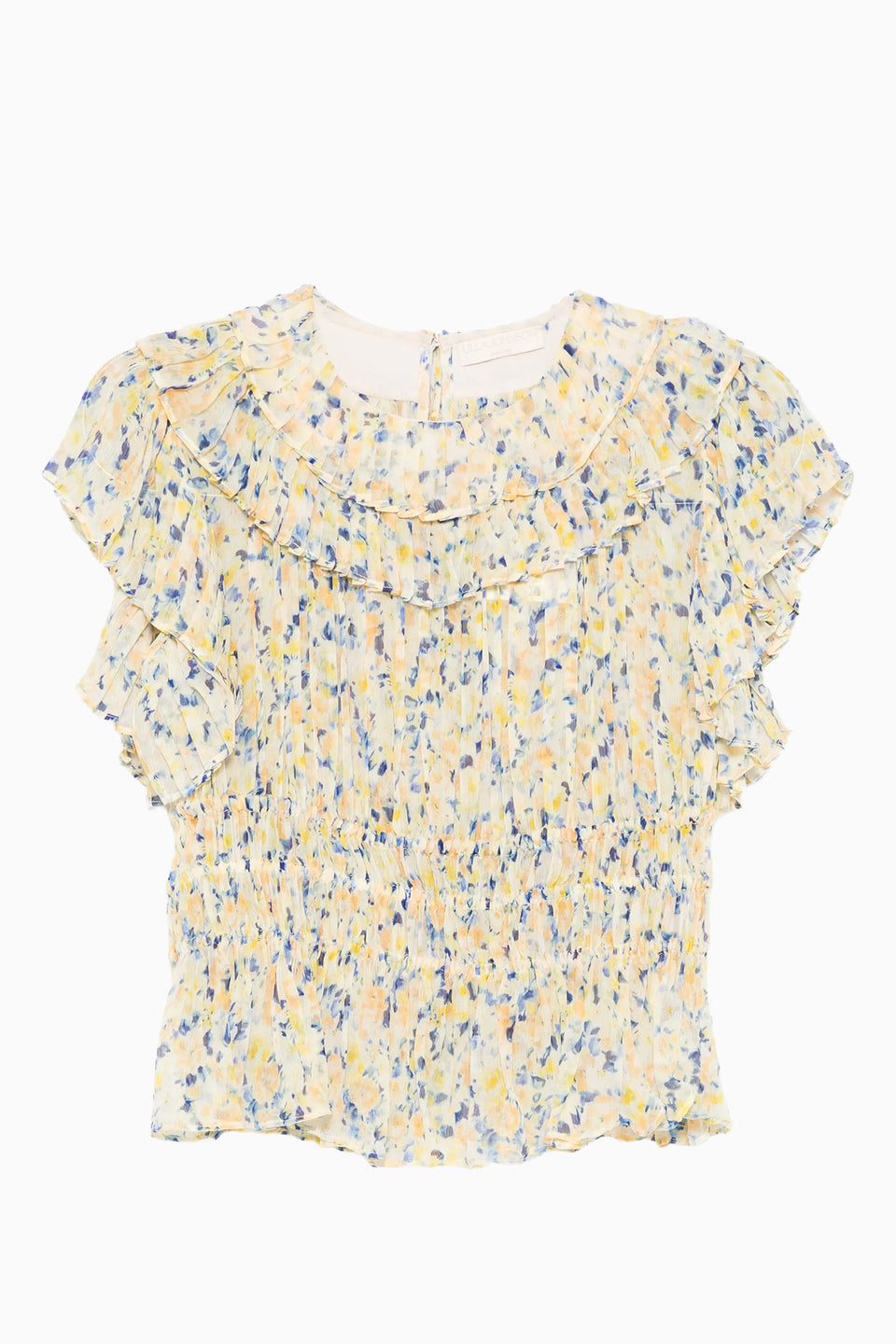 Athene SS Silk Top - Daffodil