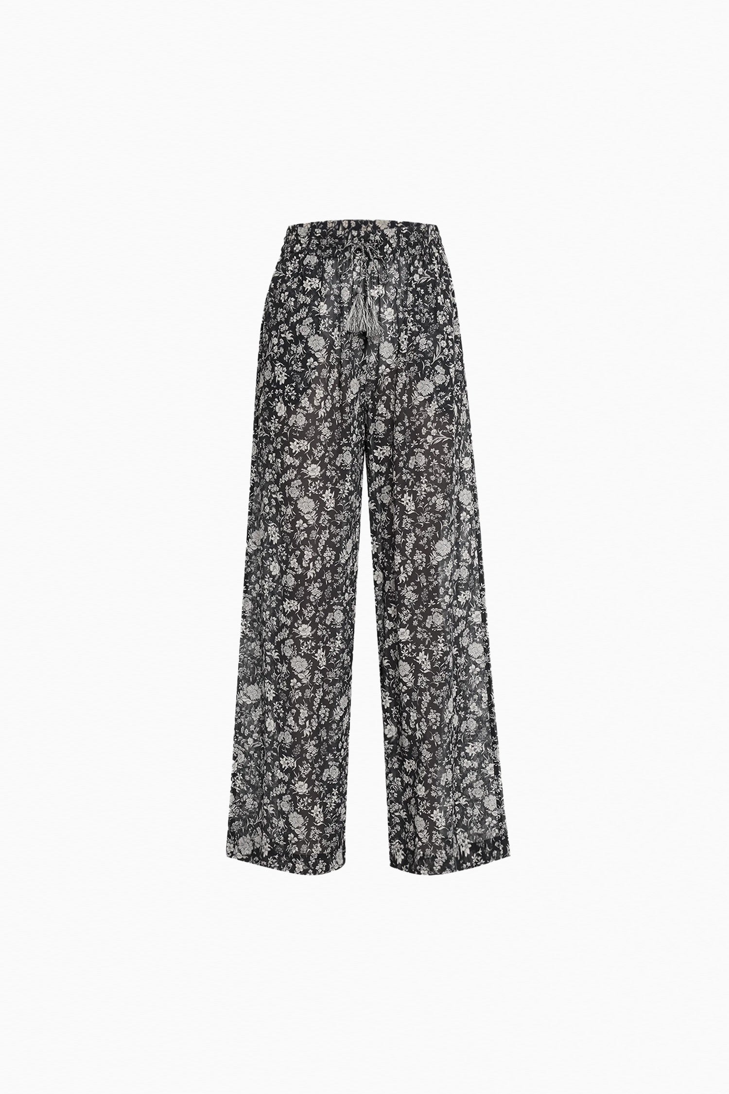 Azra Wide Leg Pant Coverup - Midnight Bloom