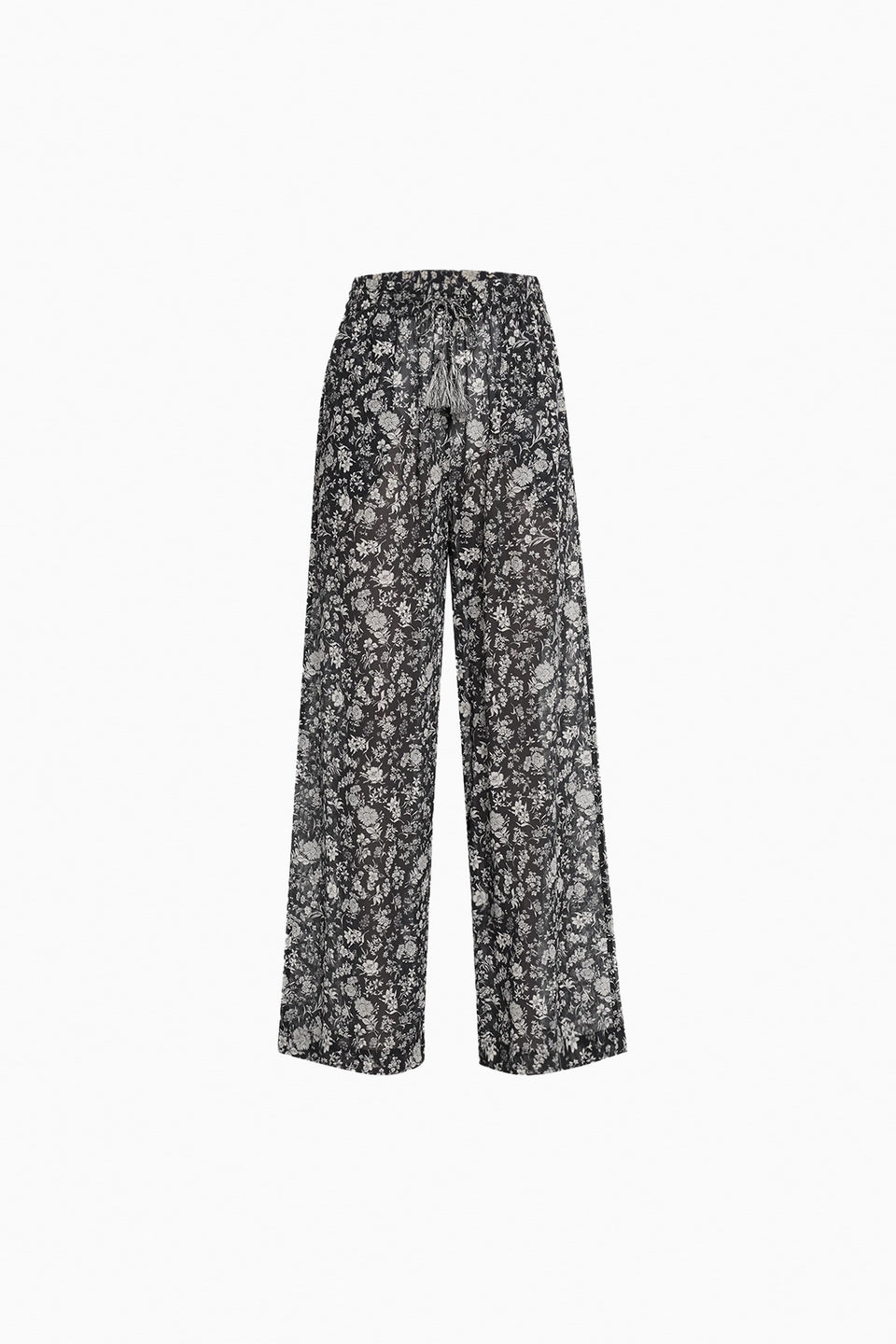 Azra Wide Leg Pant Coverup - Midnight Bloom