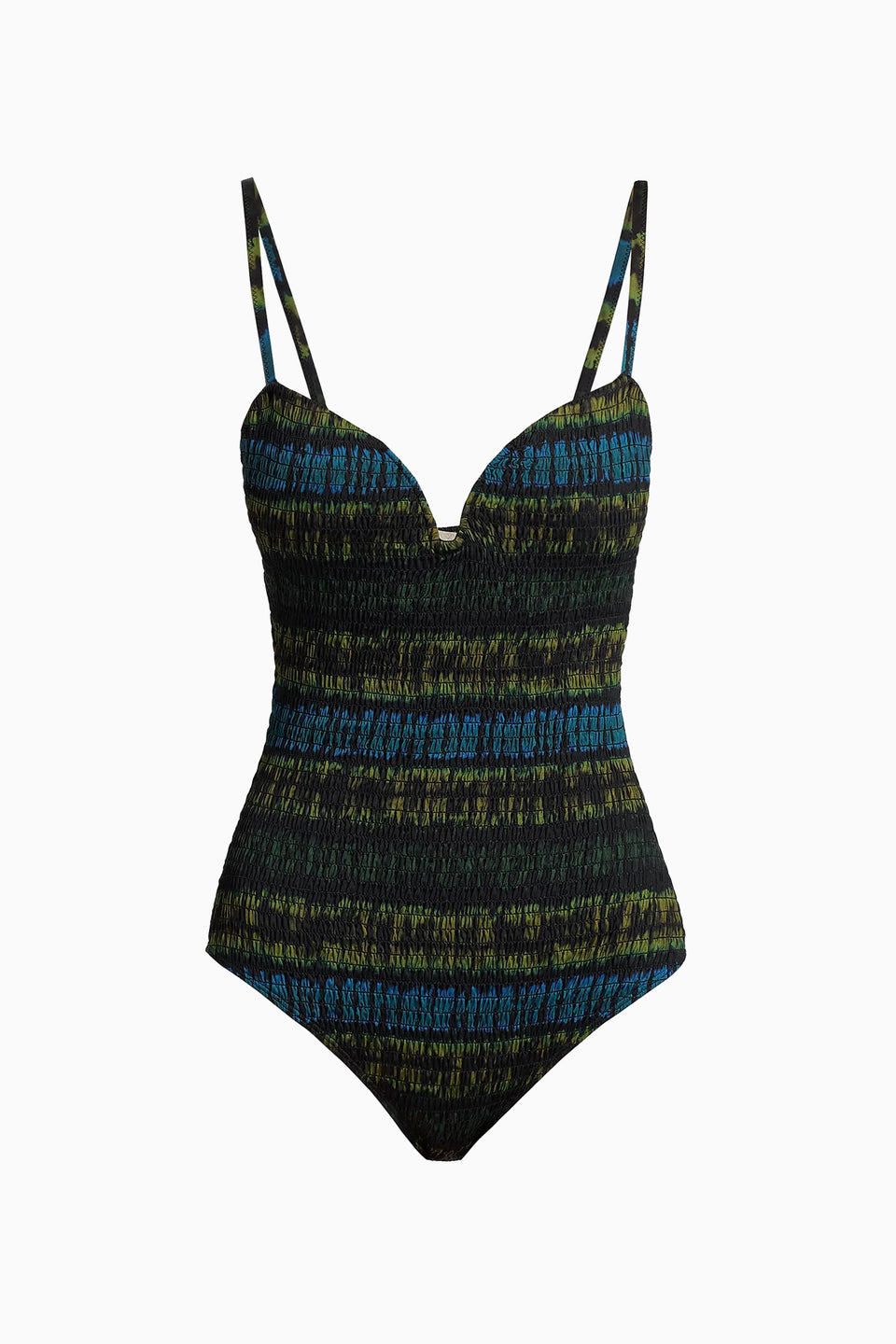 Biarritz Smocked Maillot - Lagoon