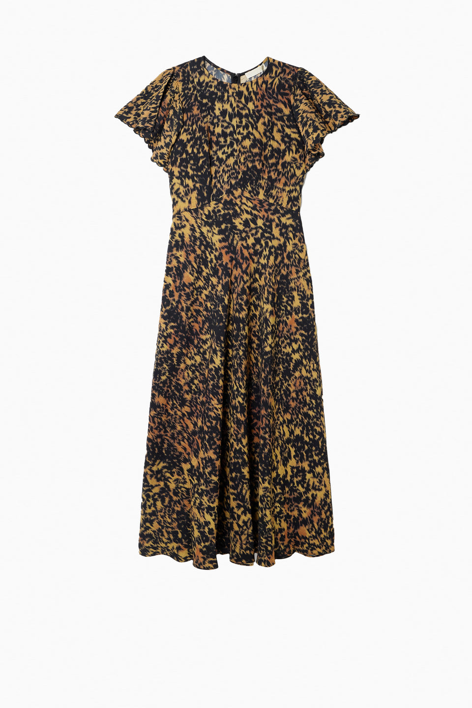 Blithe Flutter Sleeve Long Dress - Savannah