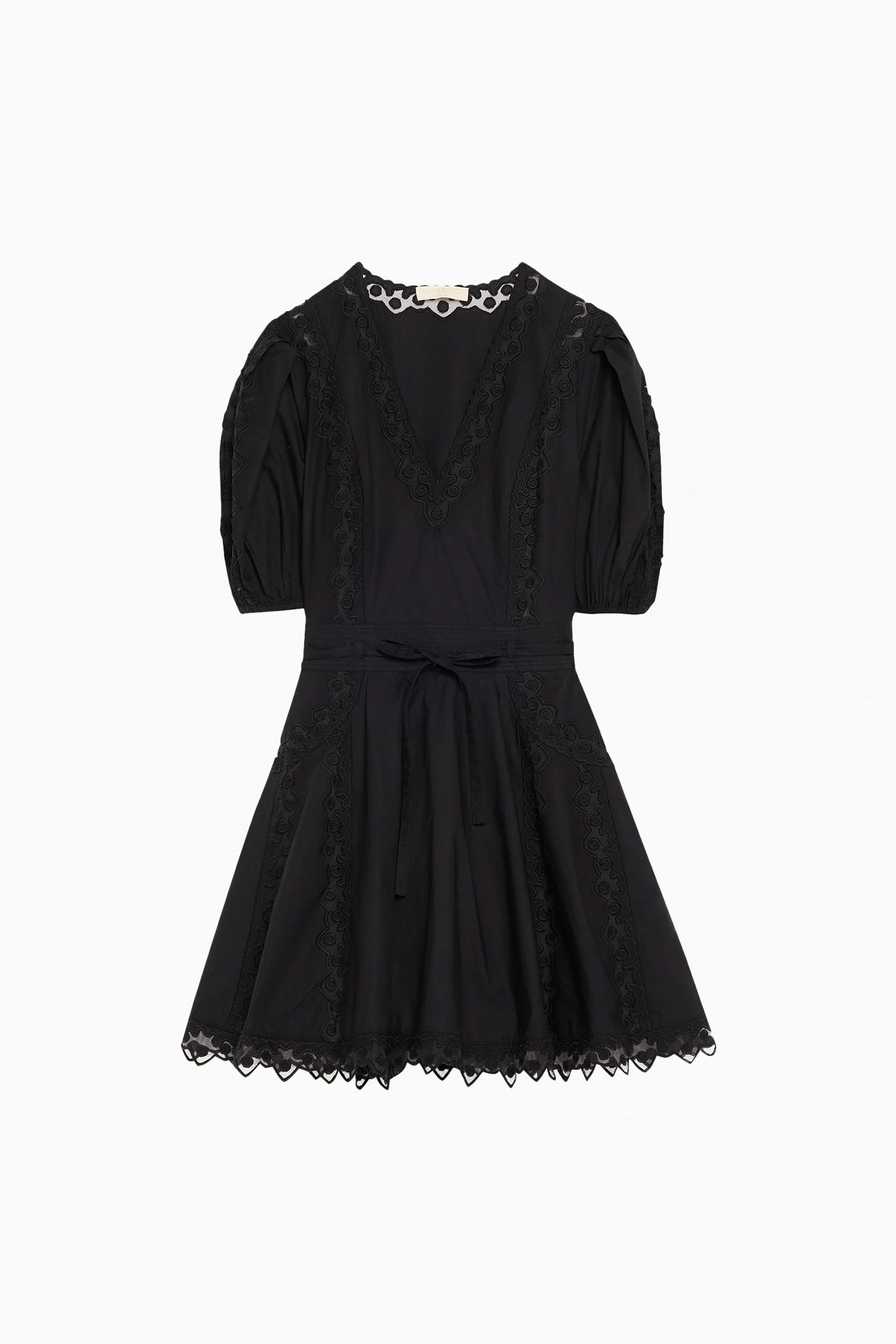 Camila Short Sleeve Mini Dress - Noir