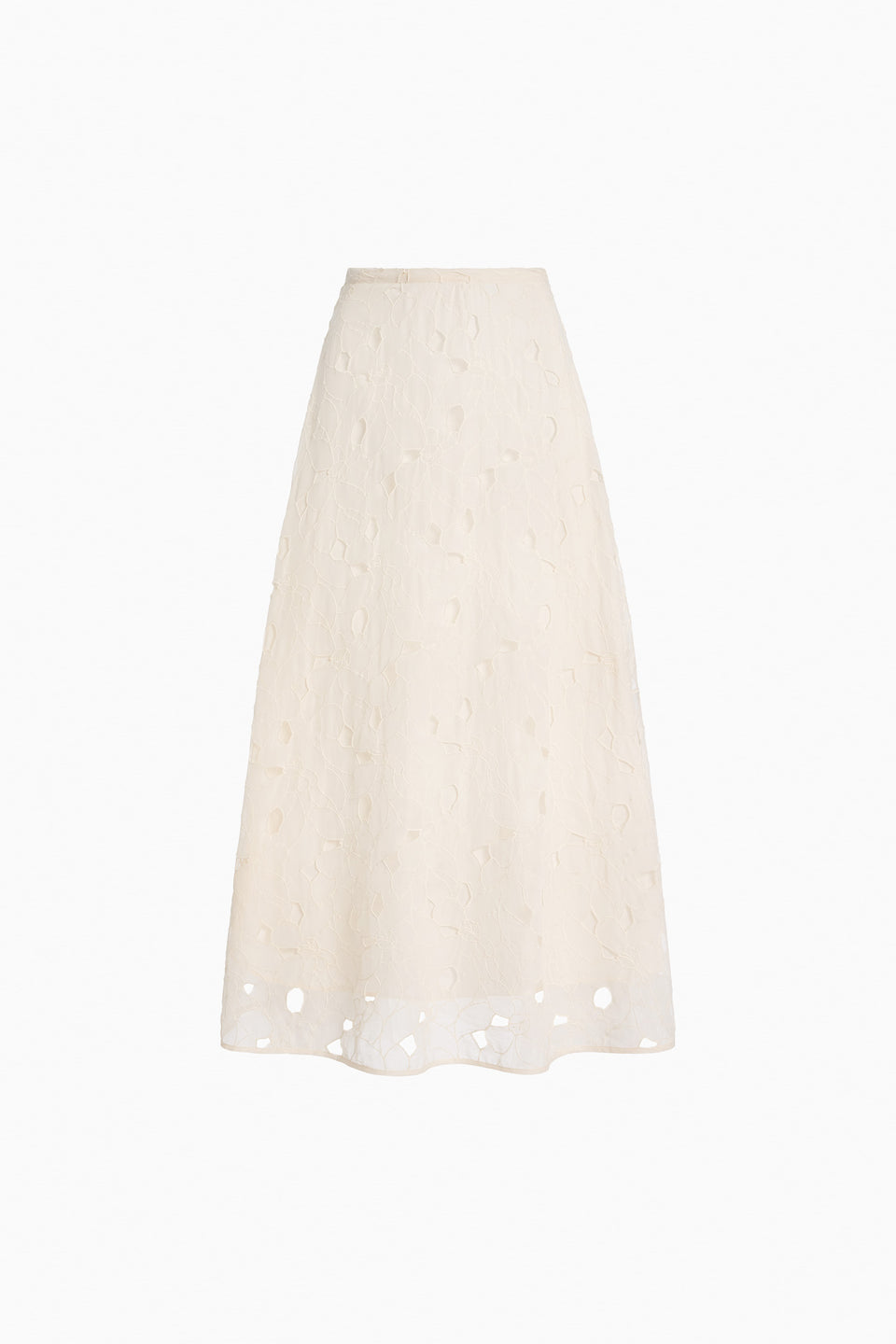 Caro Flared Skirt - Chalk