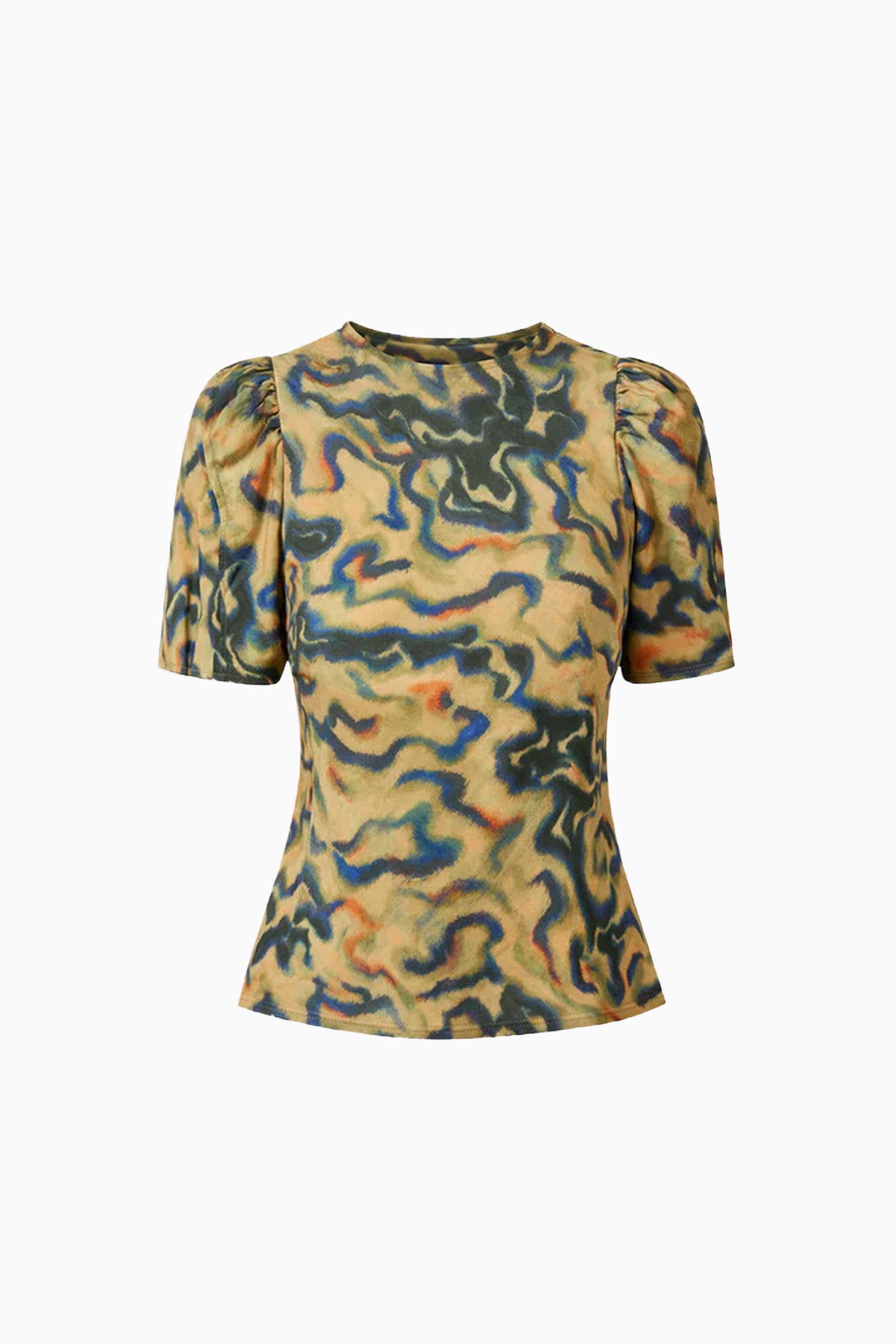Corine SS Silk Top - Geode