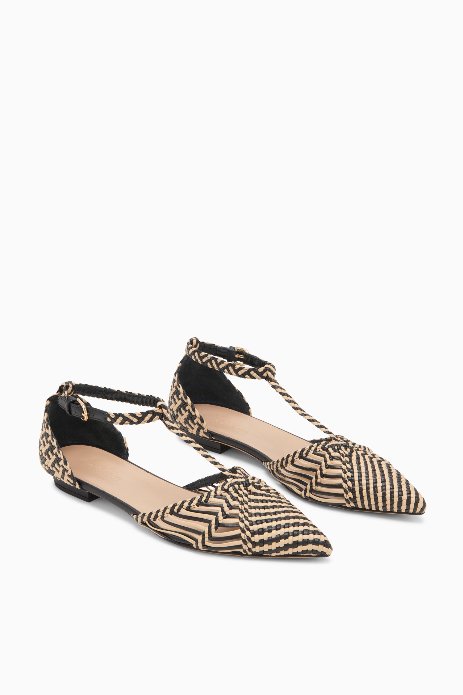 Ulla Johnson Daria Flat - Sand Colorblock