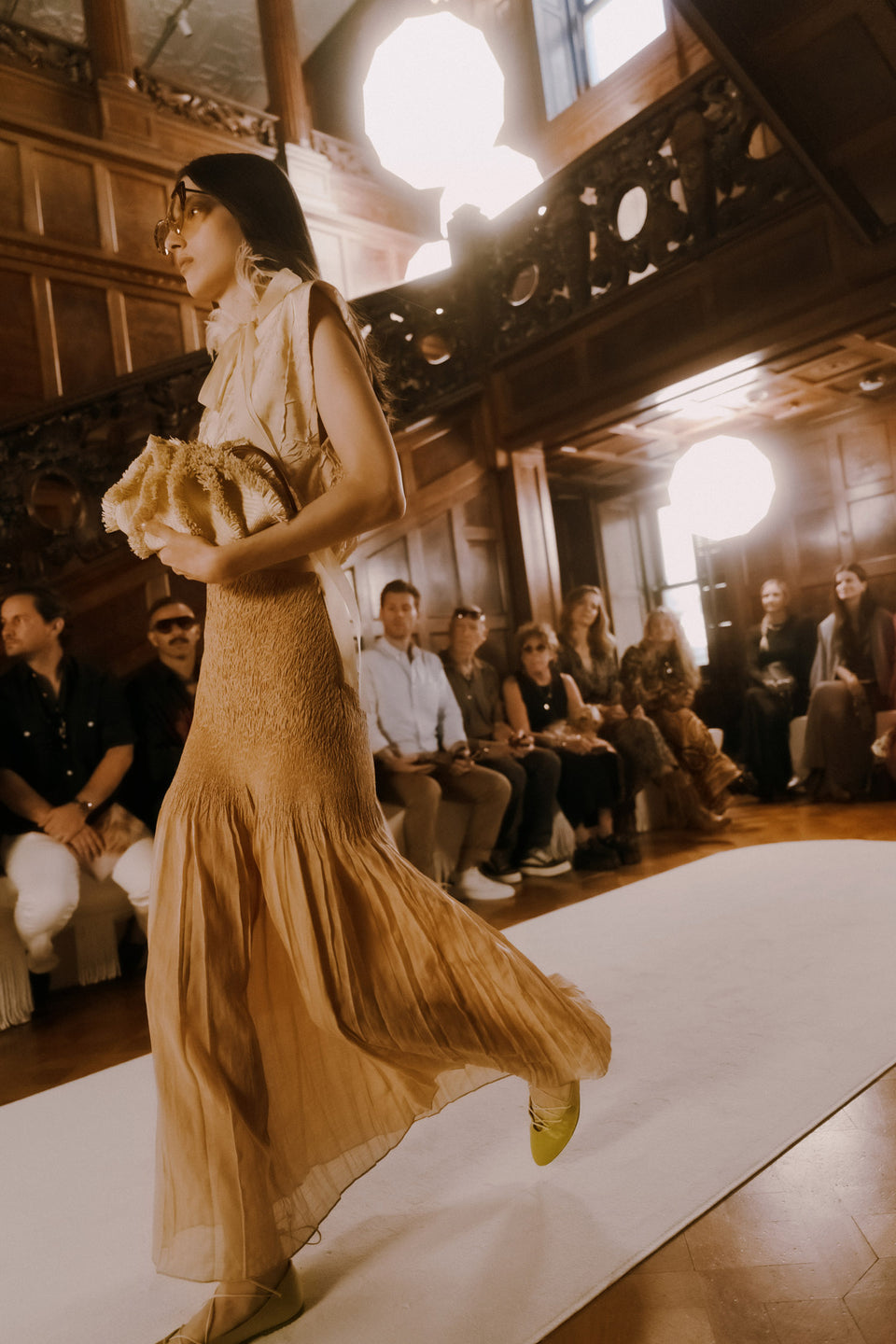 Antonia Smocked Skirt - Dune