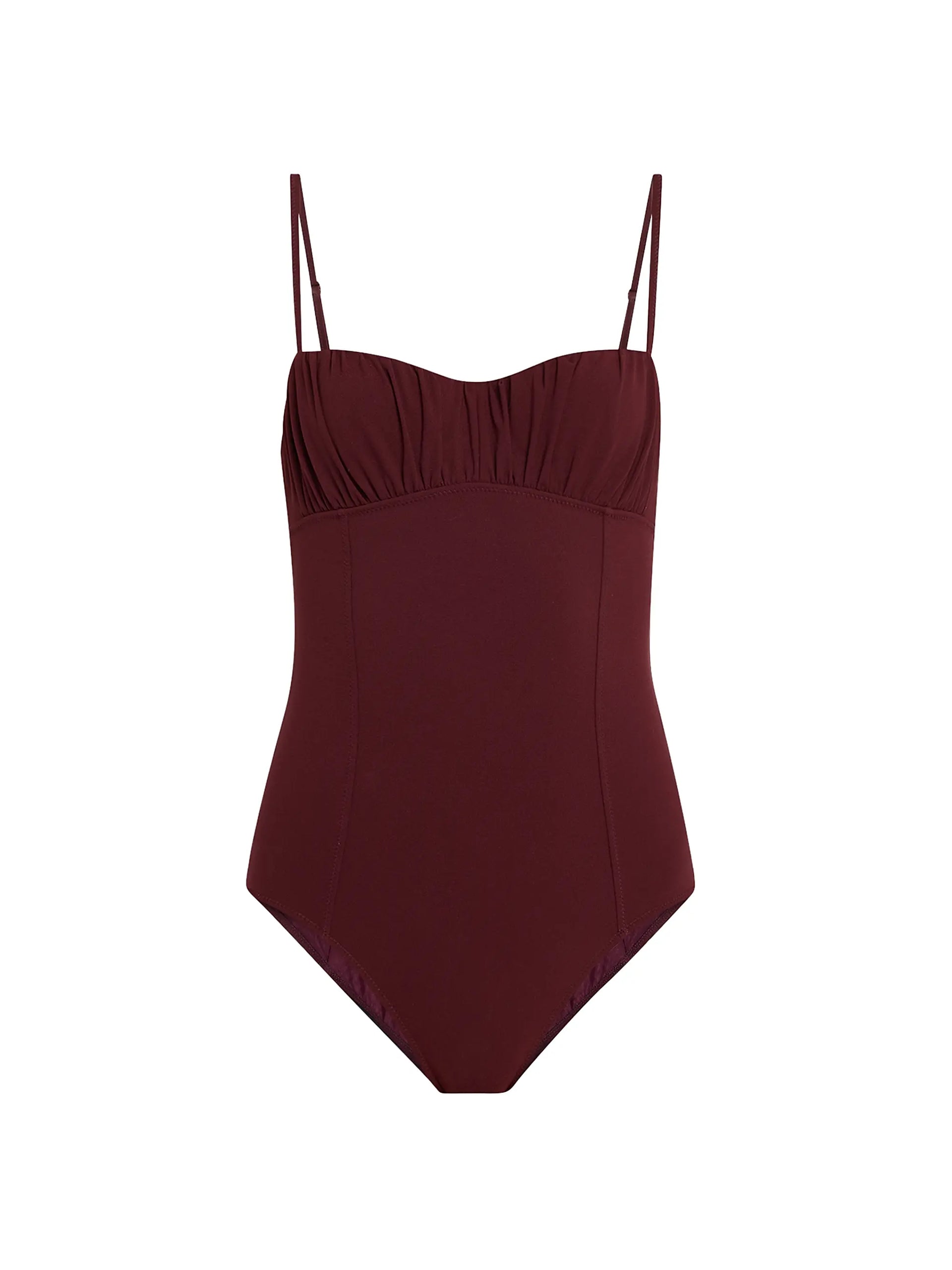 Dalila Ruched Maillot - Cassis