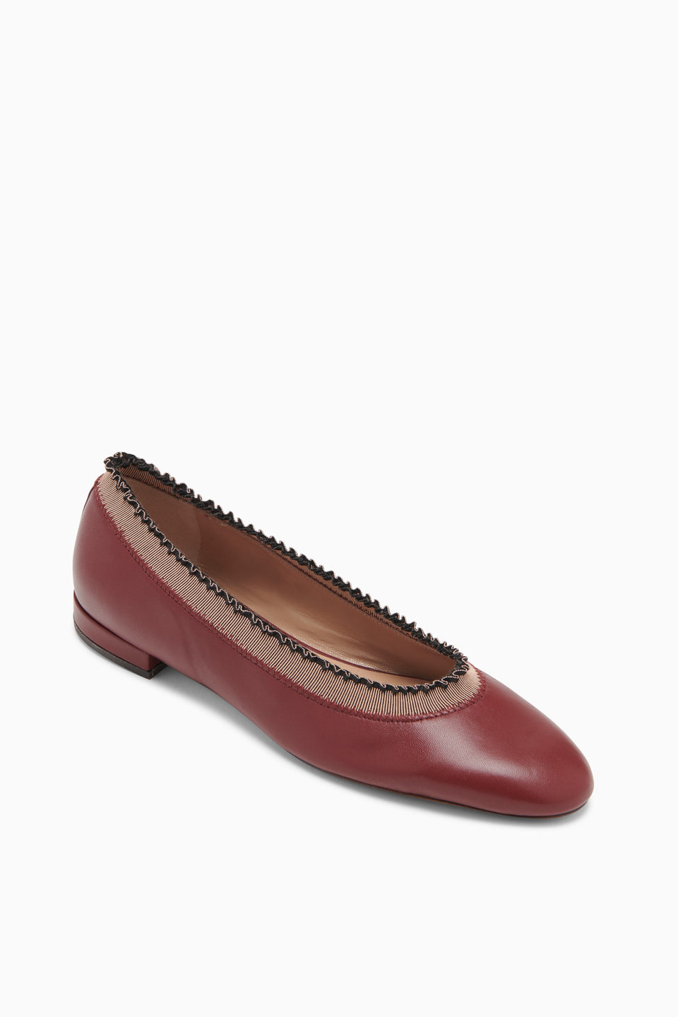 Elise Ruffle Ballet - Cordovan