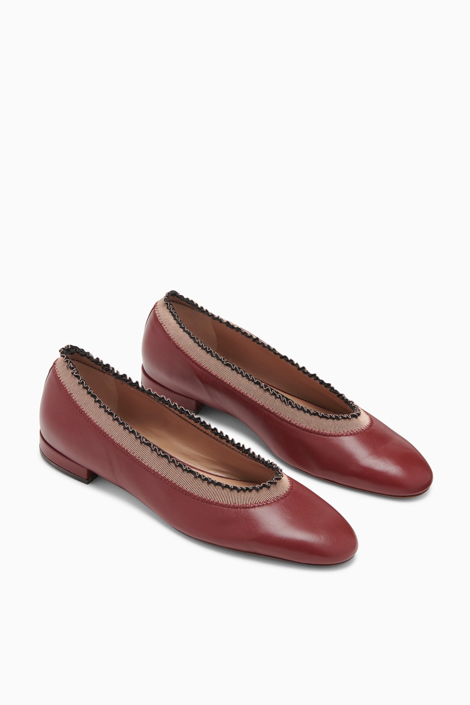 Elise Ruffle Ballet - Cordovan