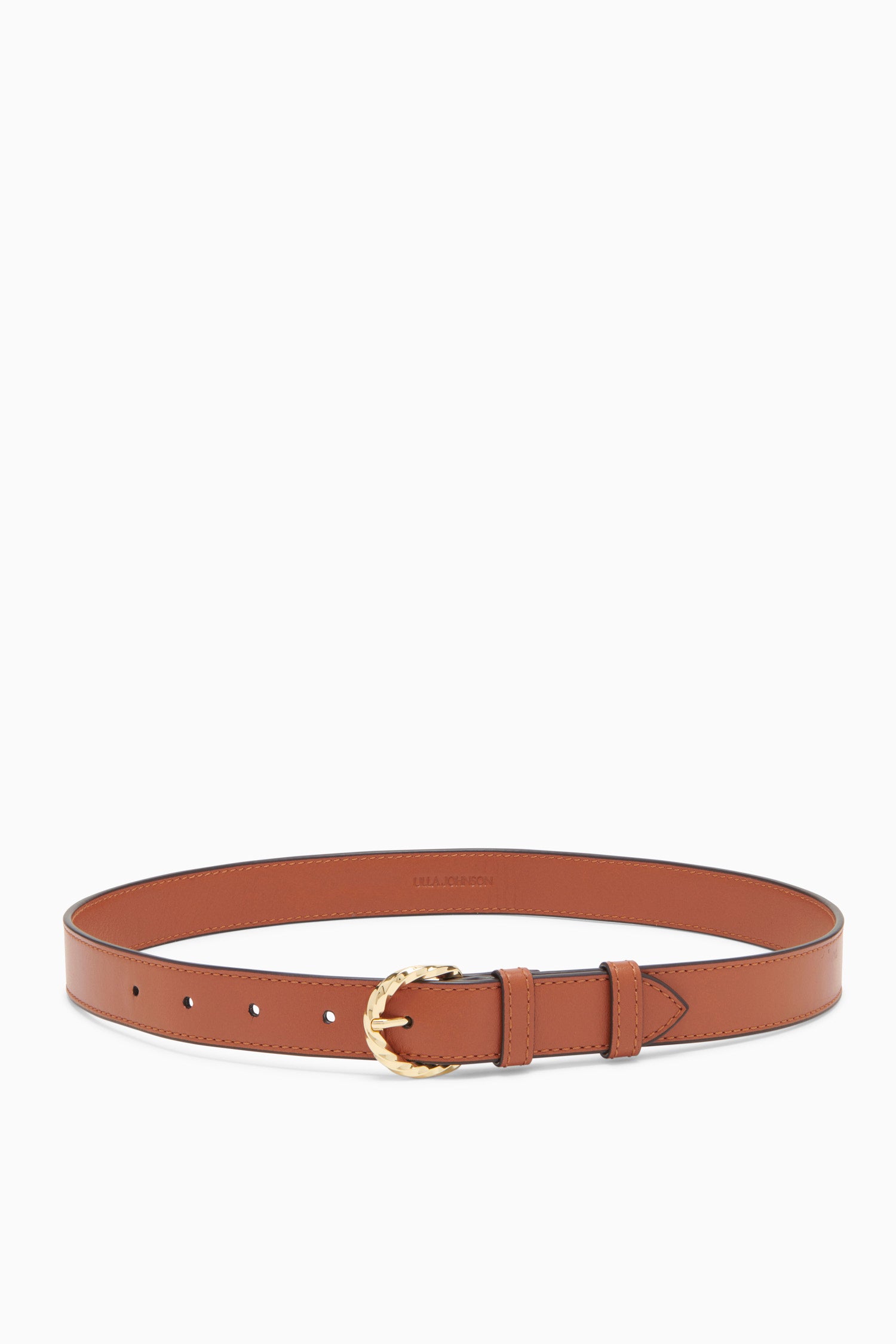 Ulla Johnson Gia Twisted Buckle Belt - Sierra