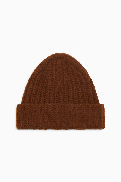 Shelby Alpaca Knit Hat - Walnut Brown Alpaca Knit Hat - Ulla