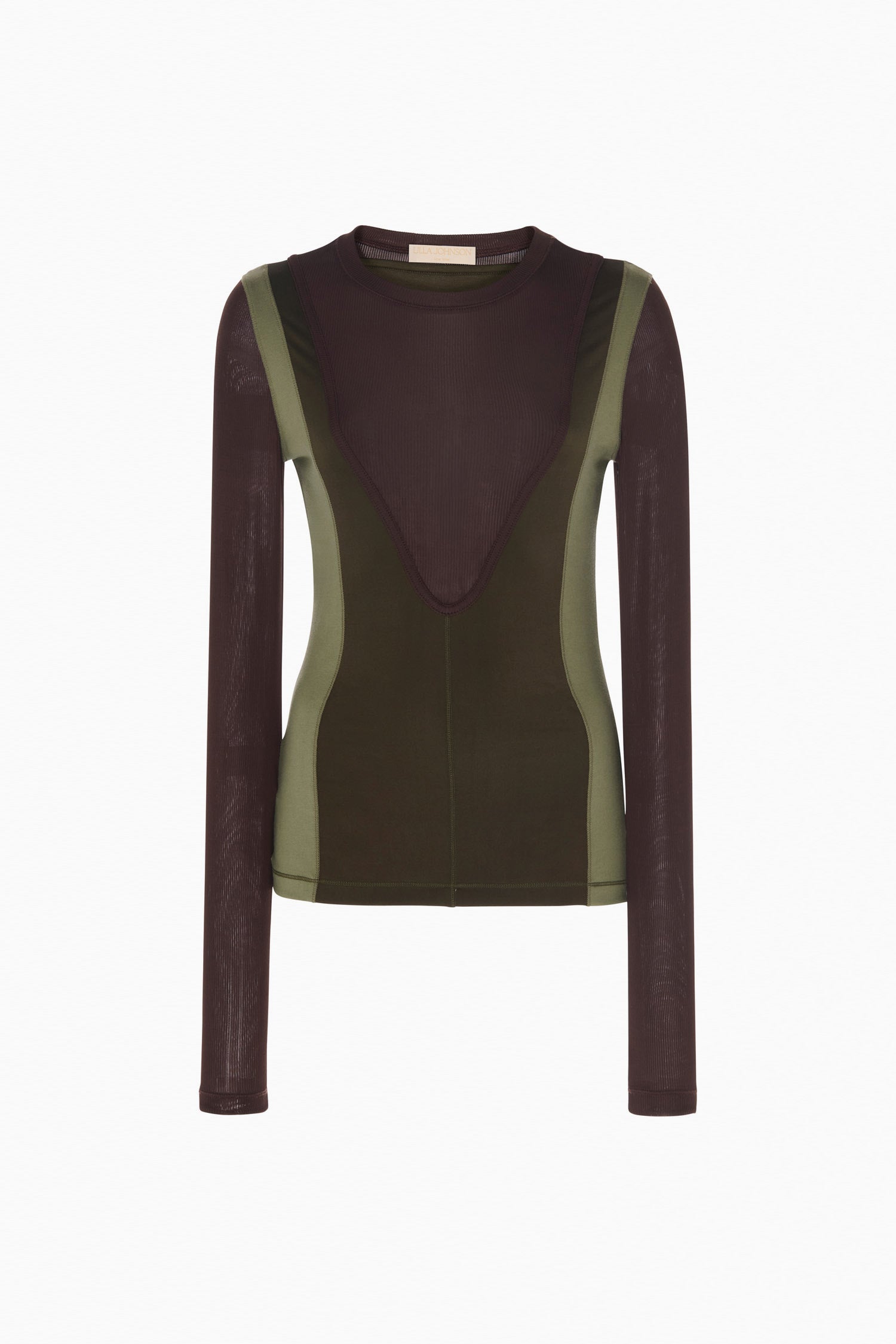 Ulla Johnson Annete Jersey Long SleeveTop - Militaire