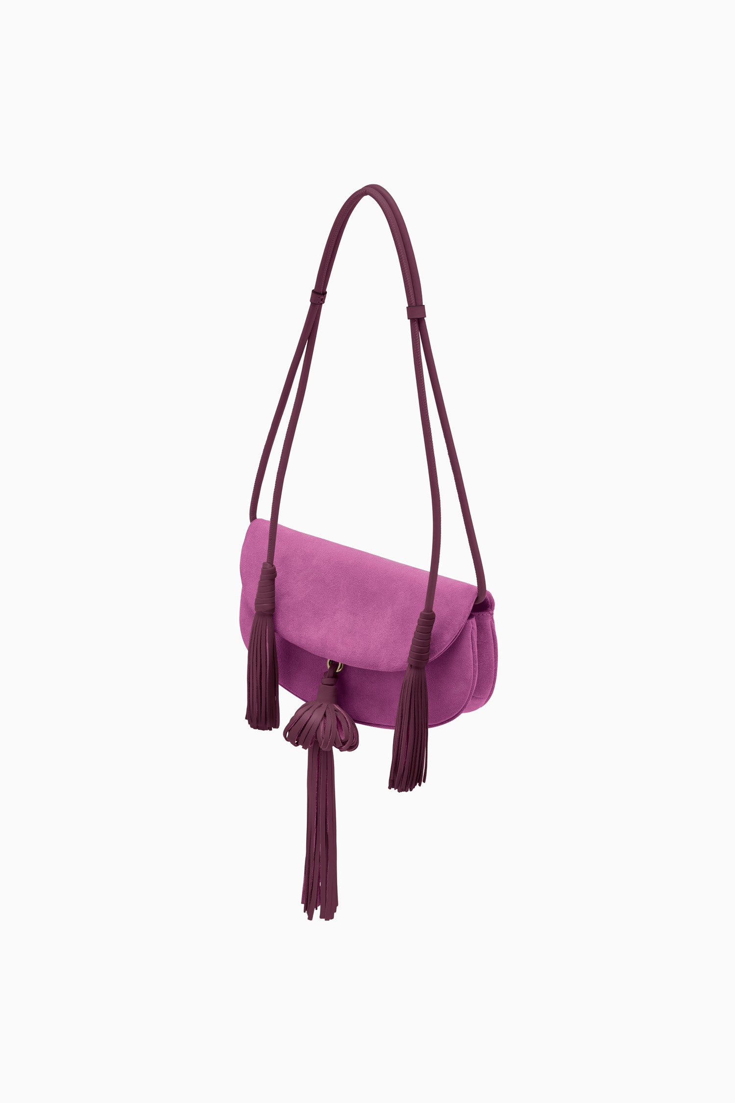 Ulla Johnson Paloma Tassel Flap Bag - Orchid